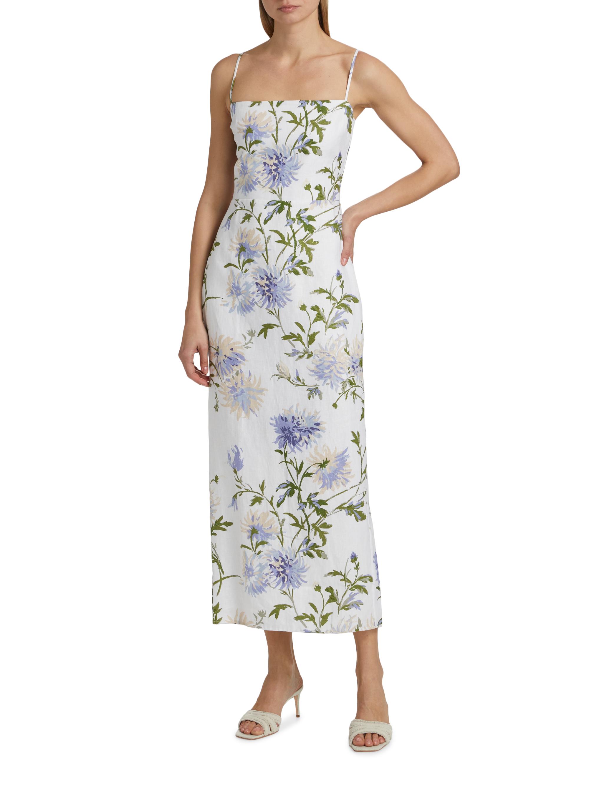 Reformation Women's Frankie Serenity Linen Dress | 12