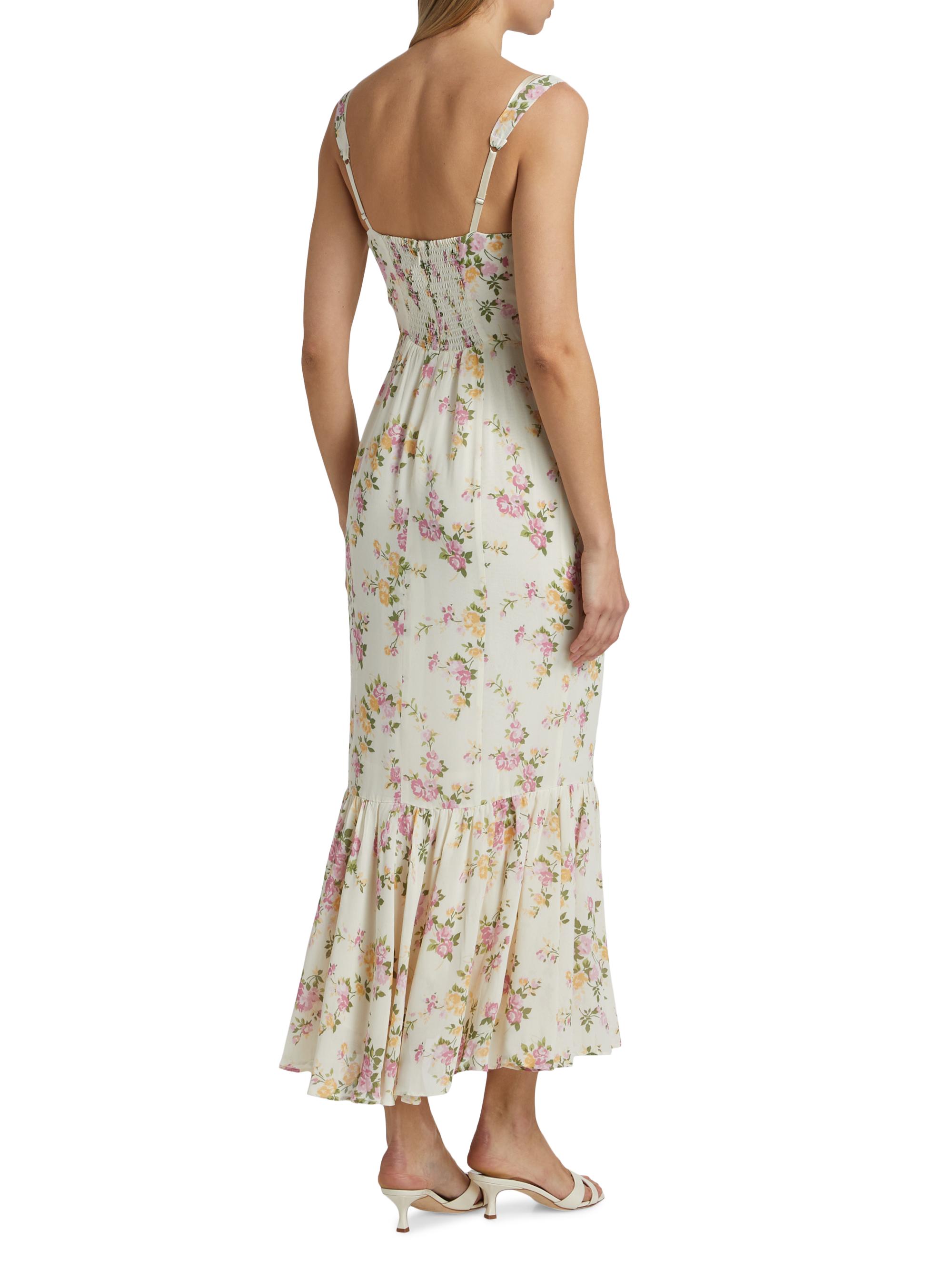 Irisa Floral Flounce Maxi Dress