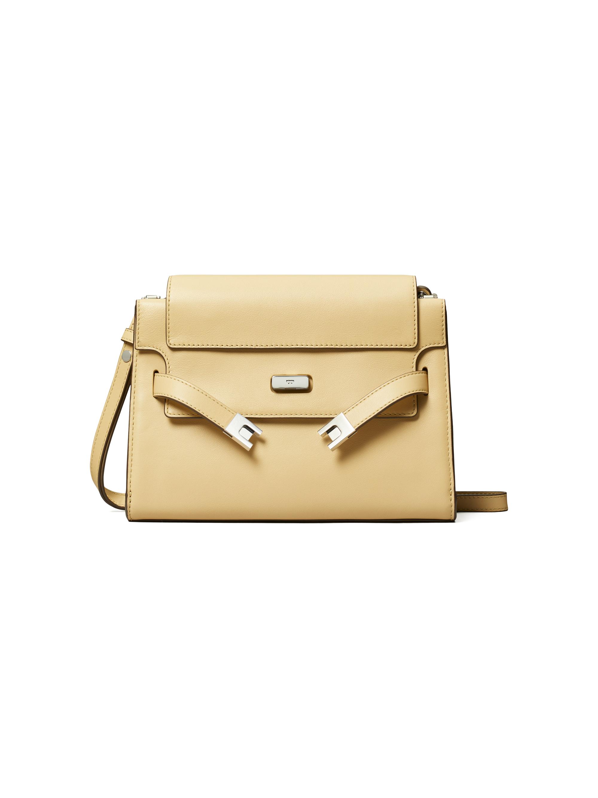 Tory Burch Lee Radziwill Croc-Embossed Shoulder Bag | Saks