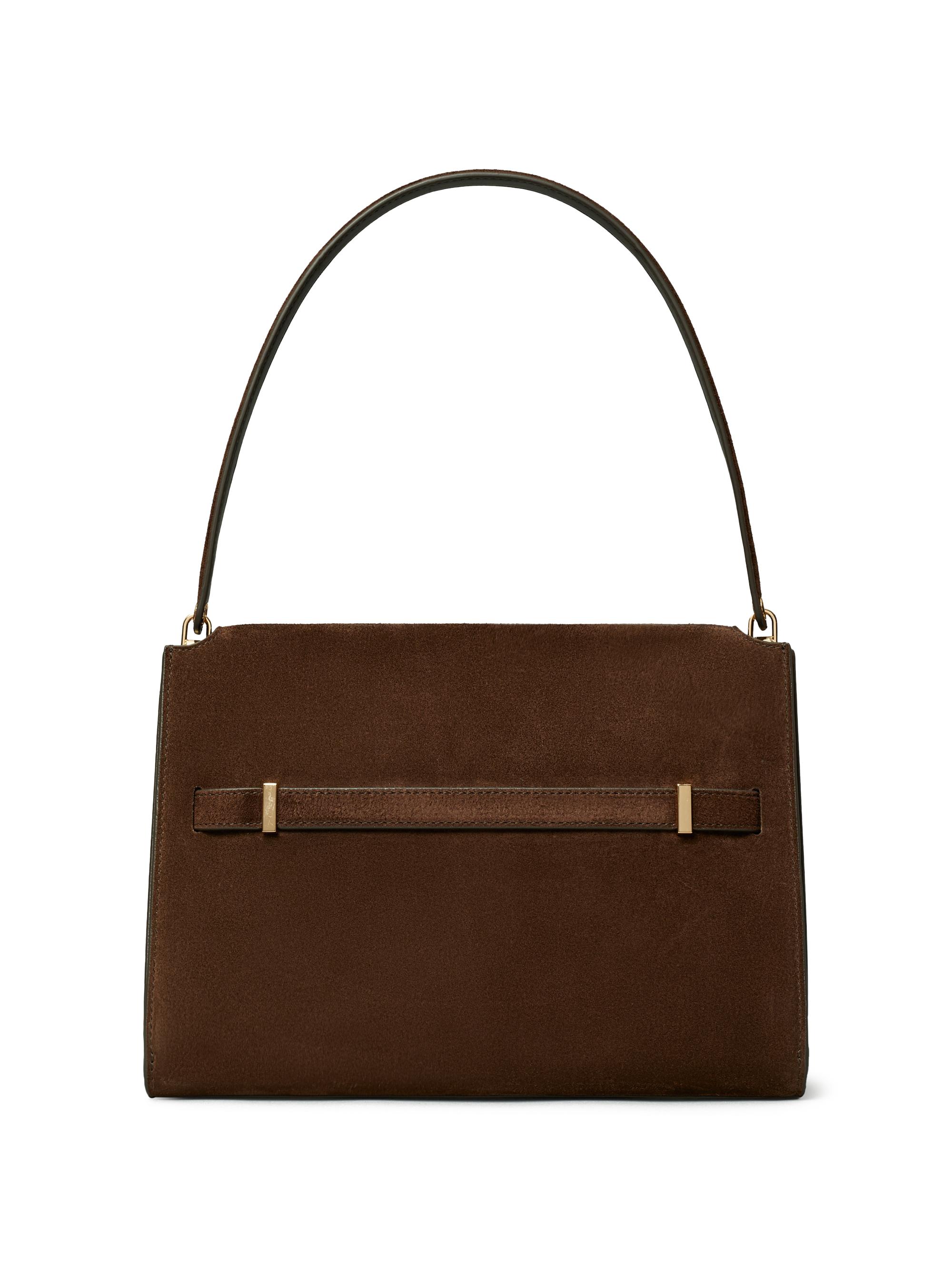 Lee Radziwill Large Suede Shoulder Bag