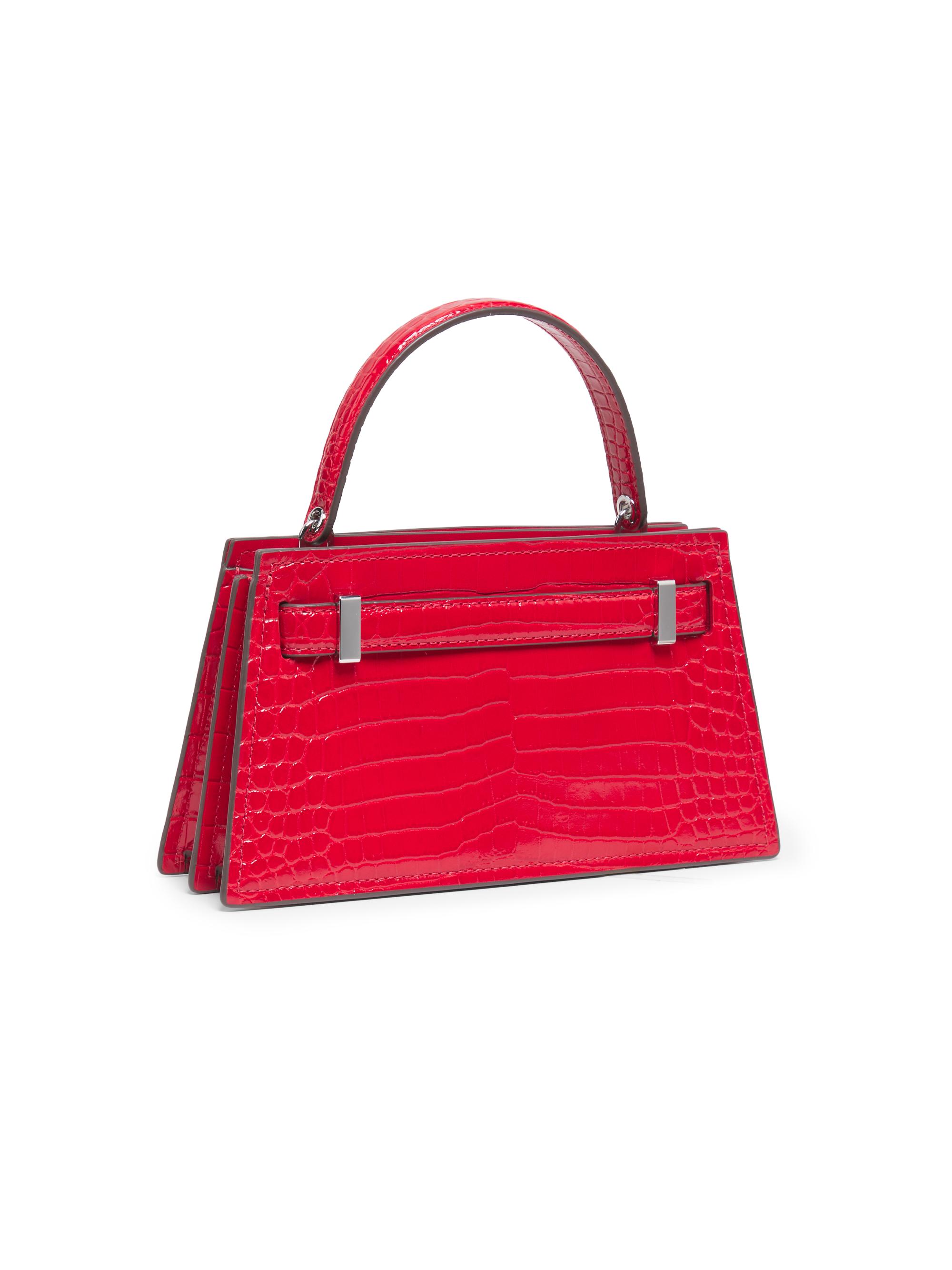 トーレ Tory Burch Petite Lee Radziwill Croc-Embossed Leather Bag | Saks