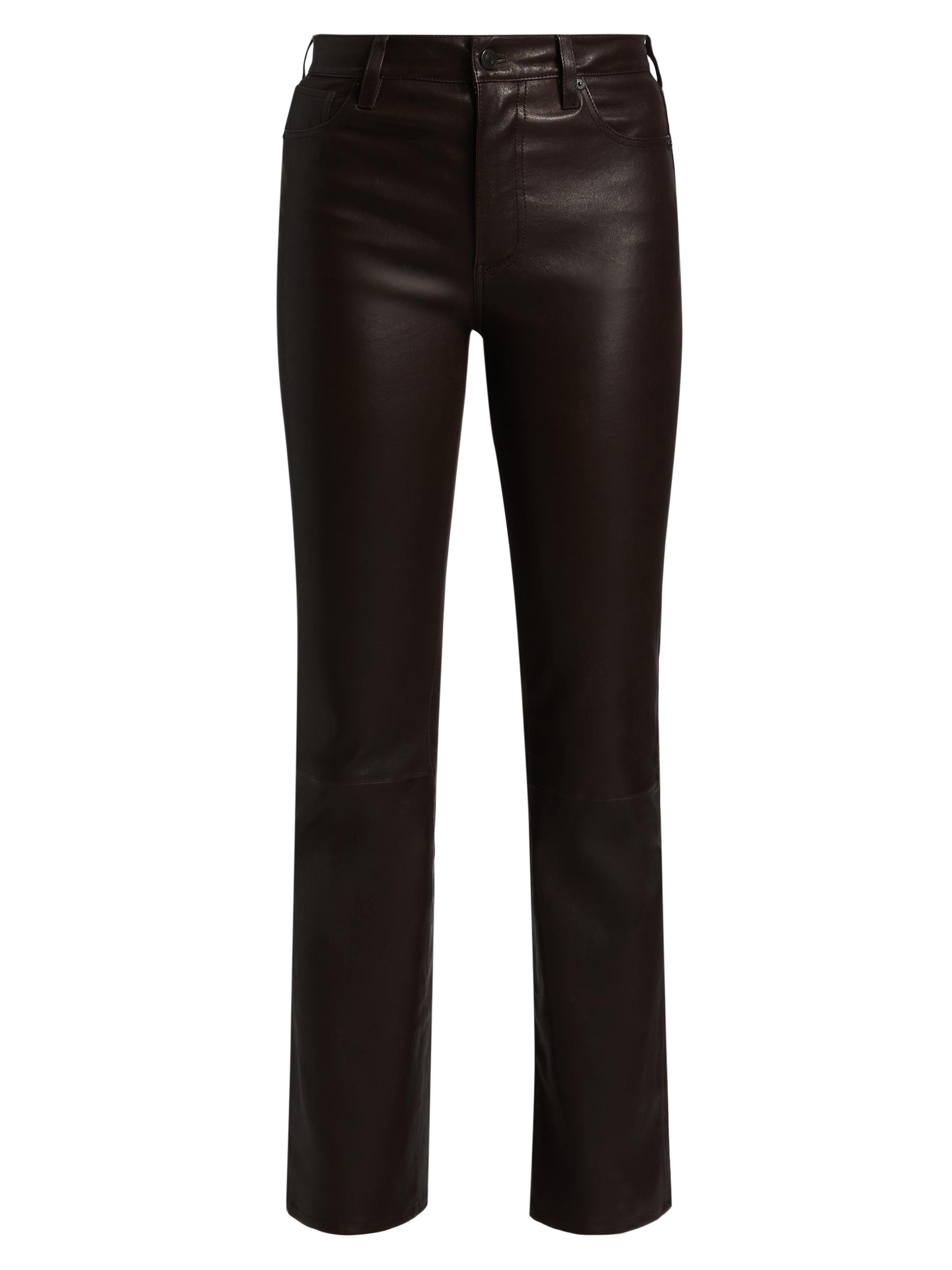 FRAME Women's The Reboot Leather Crop Pants - Truffle