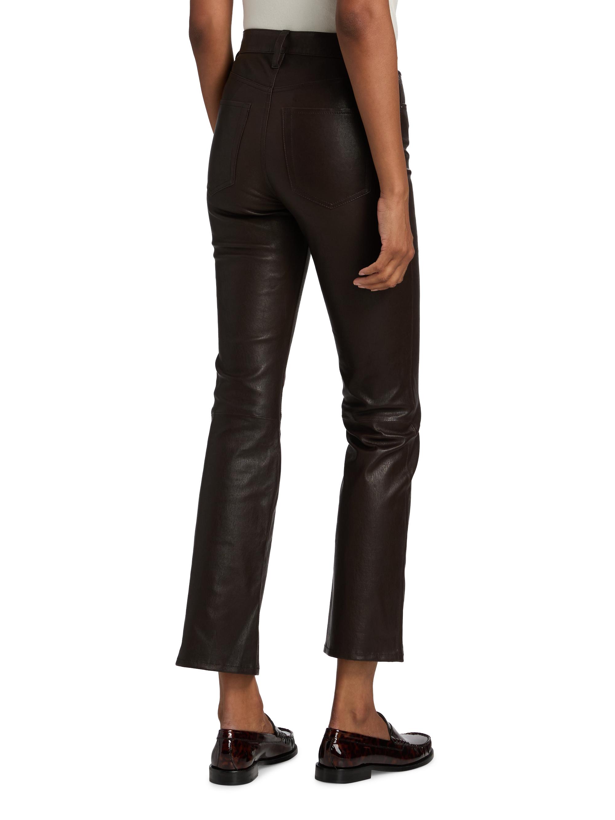 FRAME The Reboot Leather Crop Pants | Saks Fifth Avenue