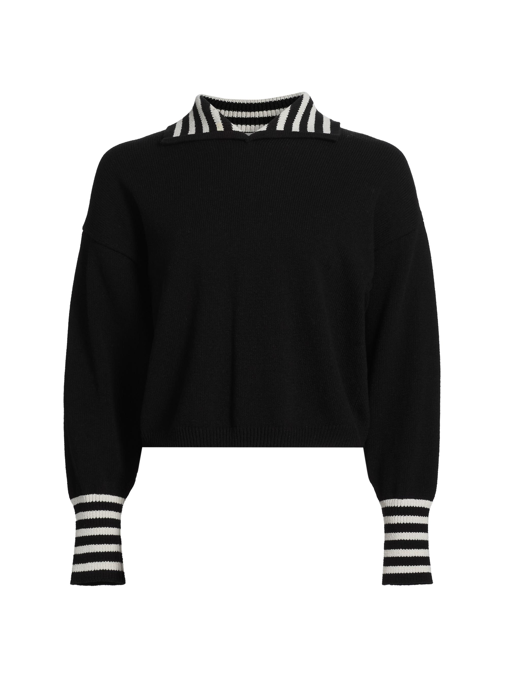 FRAME Women's Sailor Cotton-Blend Sweater - Black Multi