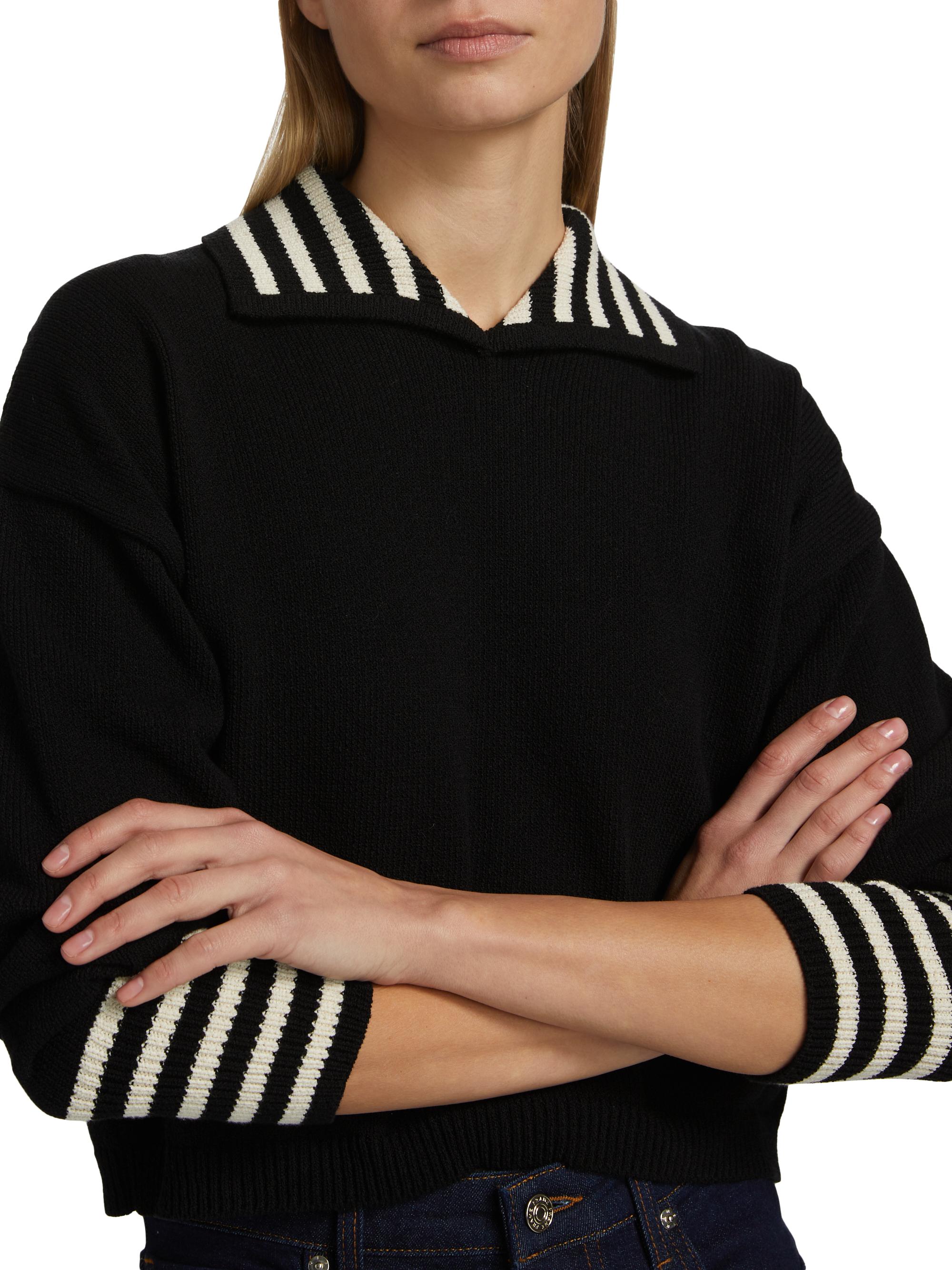 FRAME Sailor Cotton-Blend Sweater | Saks Fifth Avenue