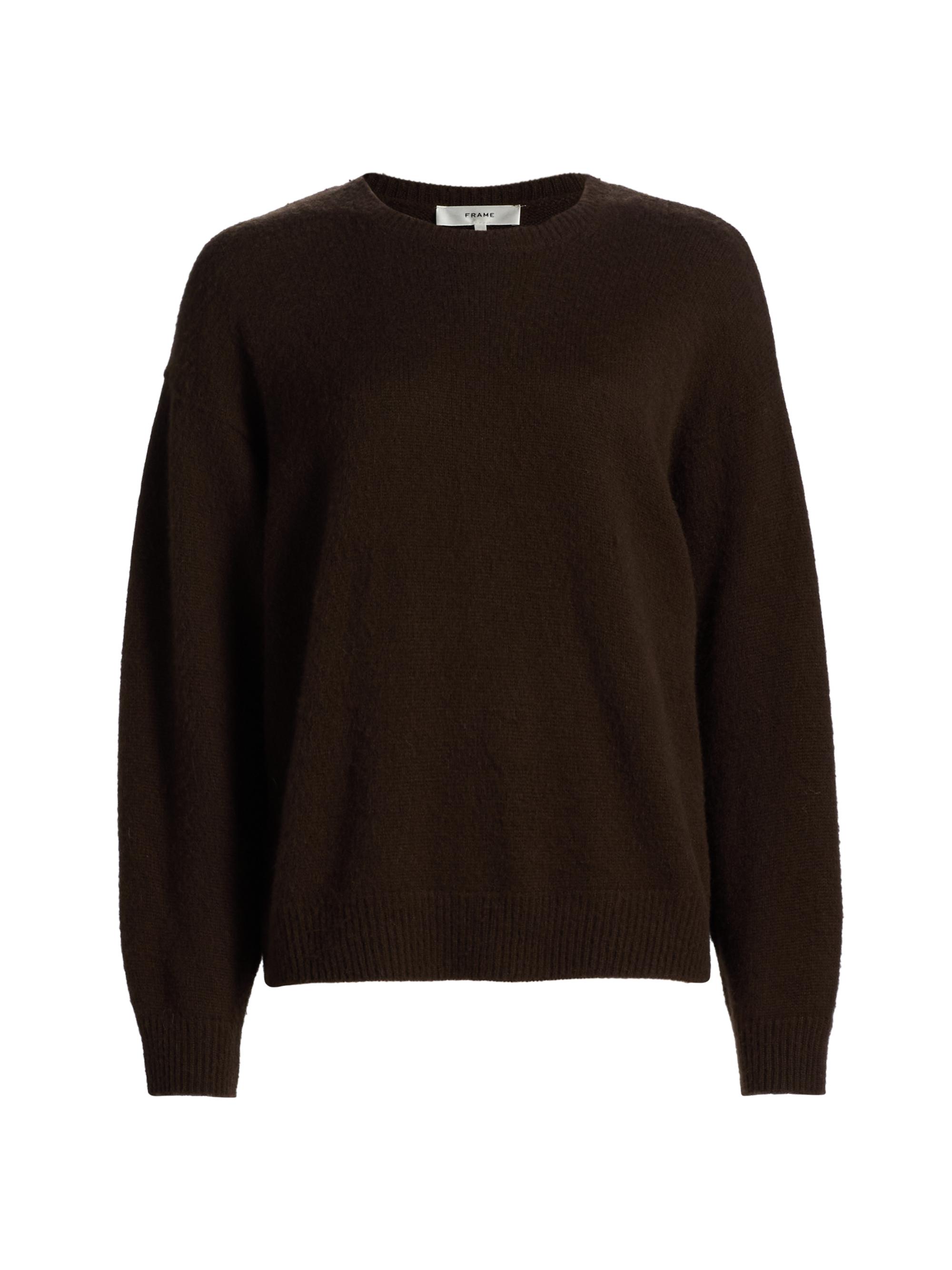 FRAME Women's Cashmere Crewneck Sweater - Coffee