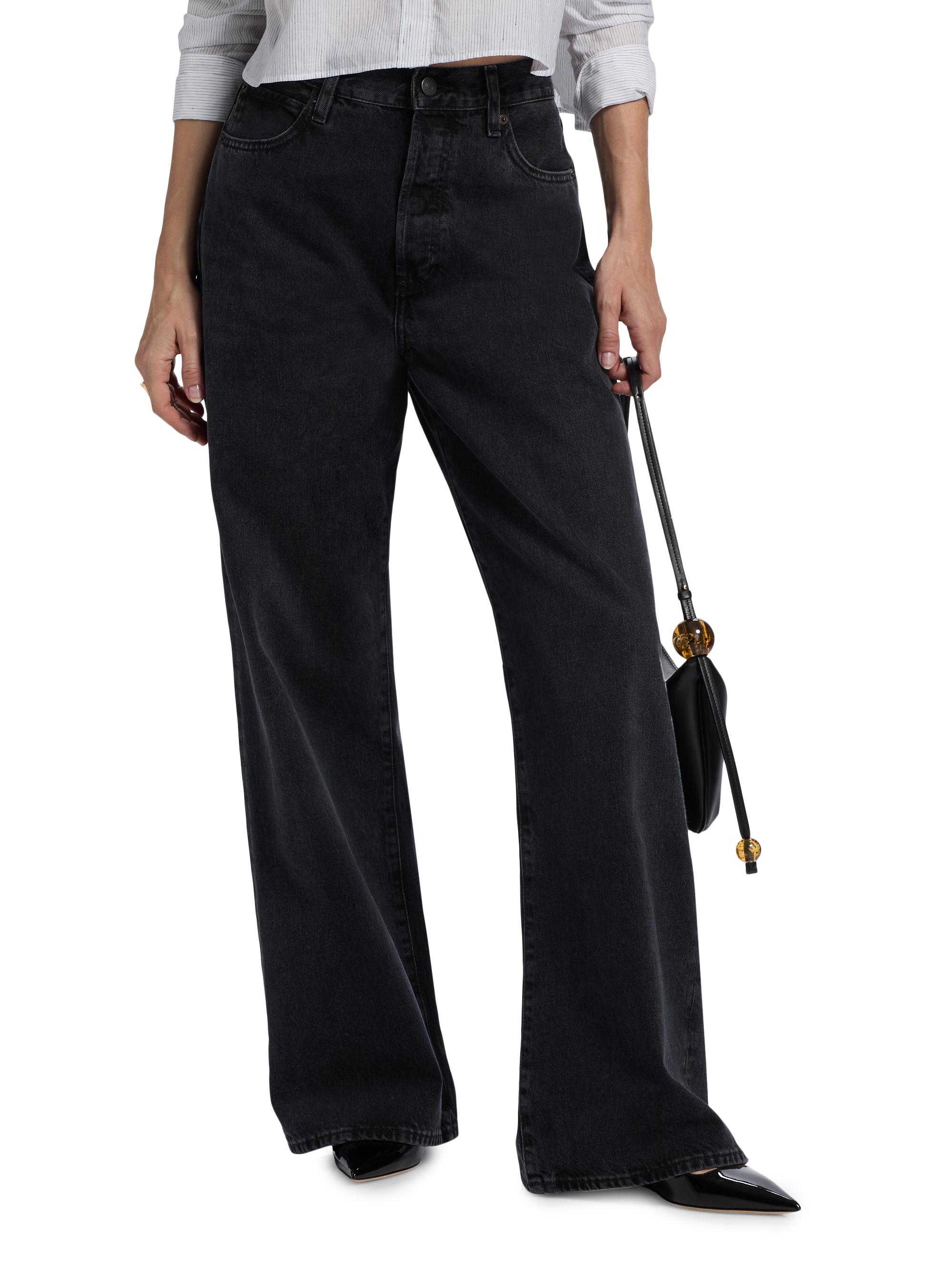 Frame The Loose High-Rise Wide-Leg Jeans | Saks Fifth Avenue