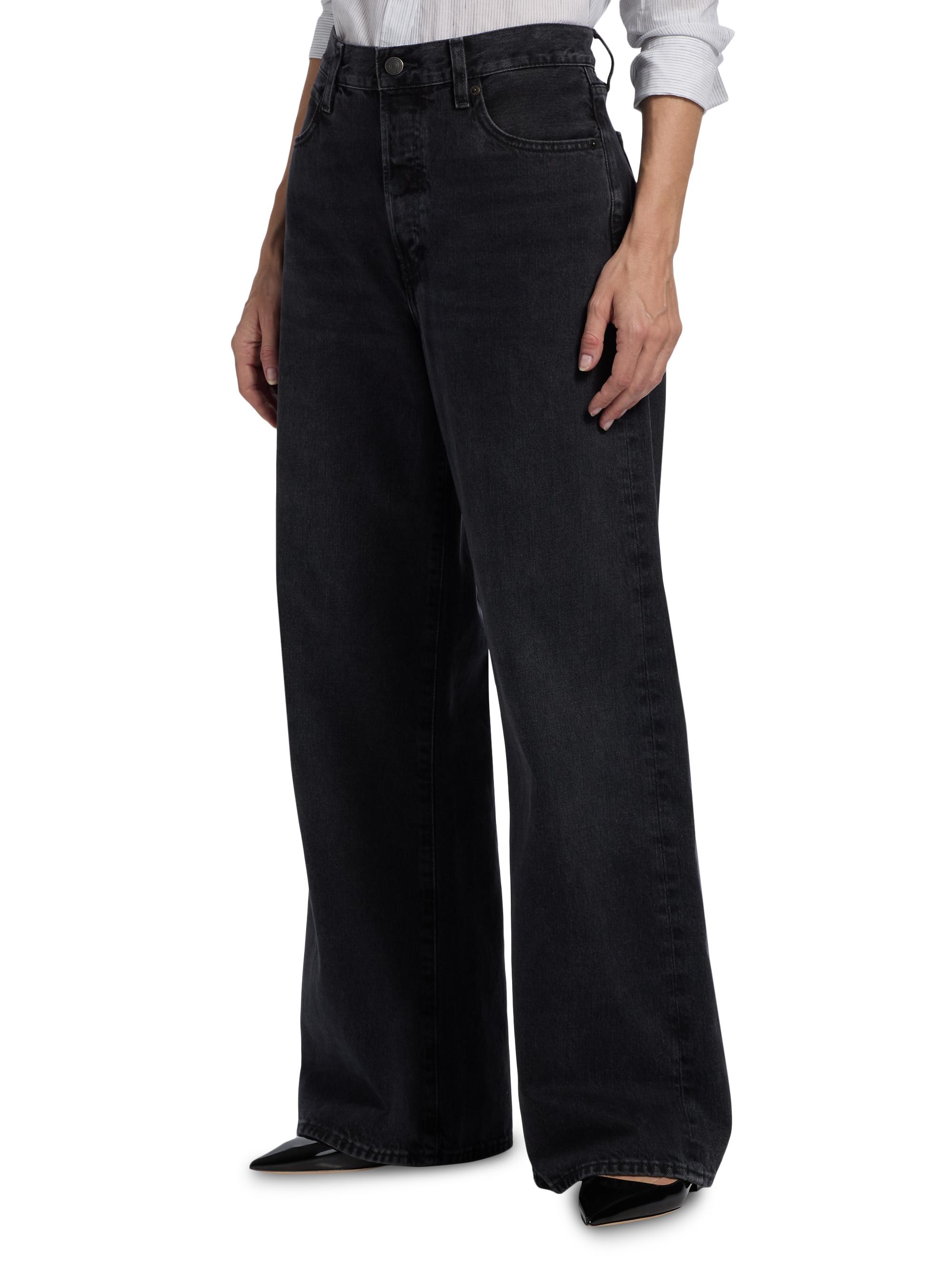 Frame The Loose High-Rise Wide-Leg Jeans | Saks Fifth Avenue