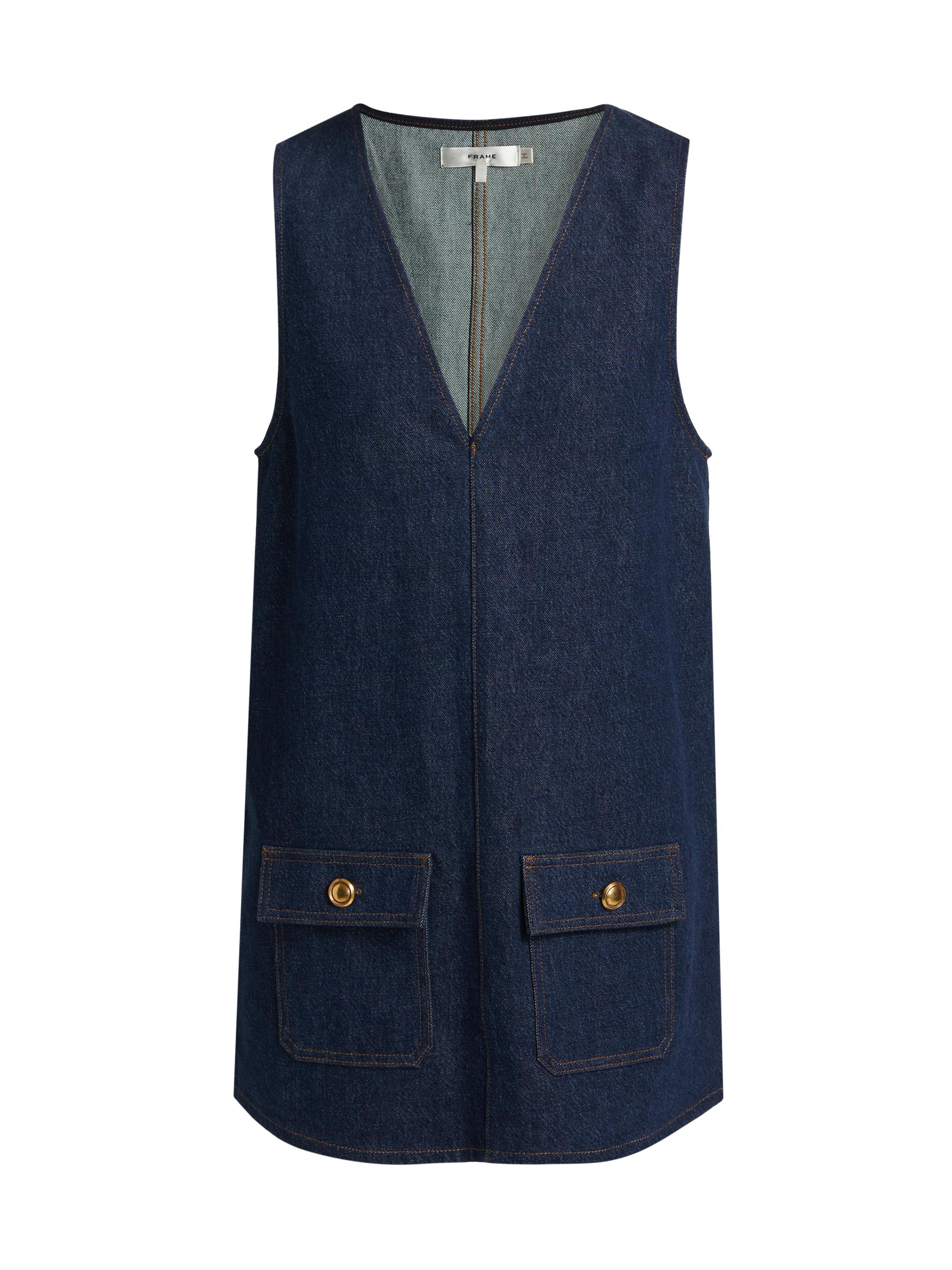 FRAME Women's The Pinafore Denim Minidress - Alchemy