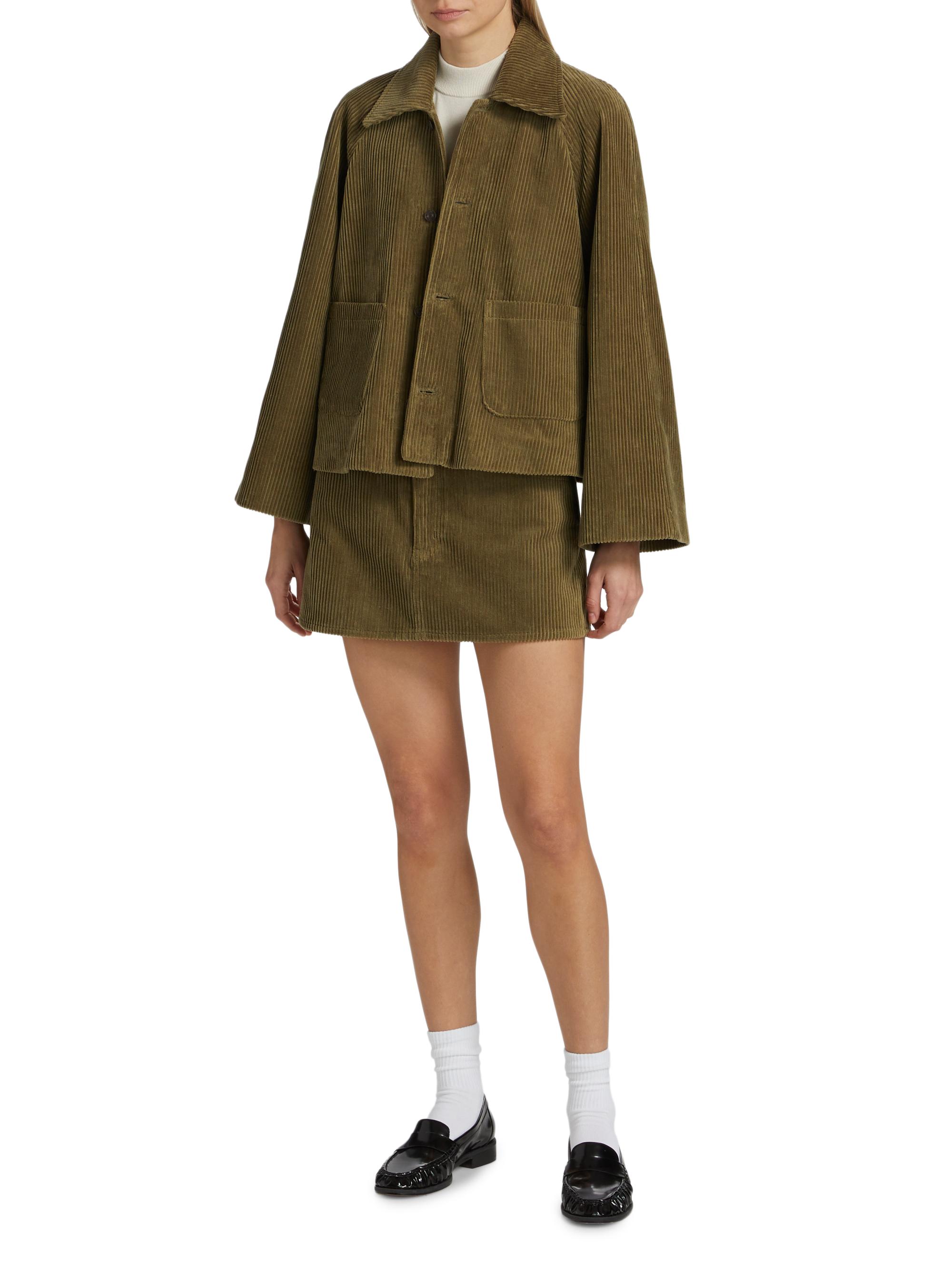 FRAME The Corduroy Cotton Swing Jacket | Saks Fifth Avenue