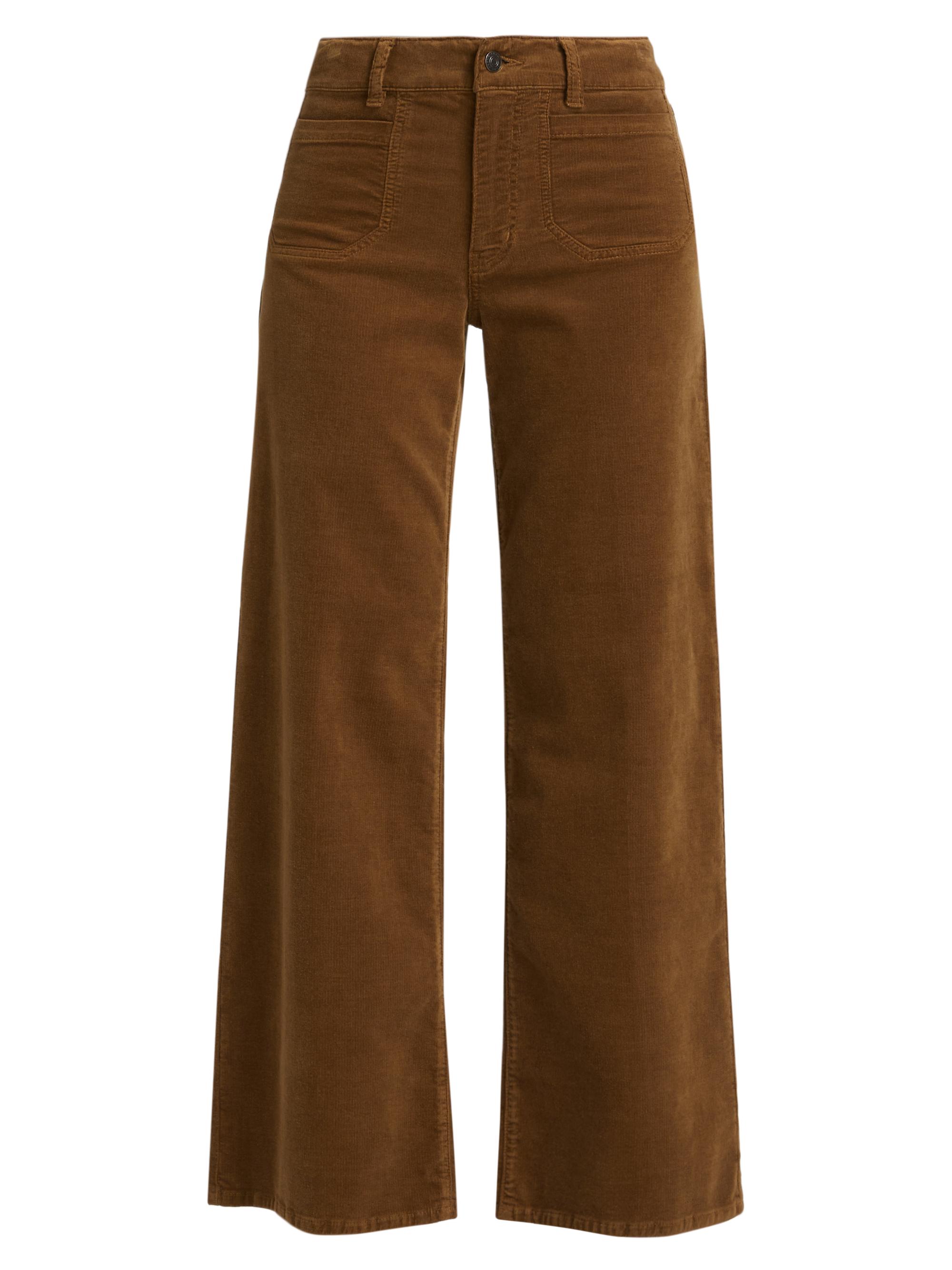 Frame Cropped Corduroy Wide-Leg Pants | Saks Fifth Avenue