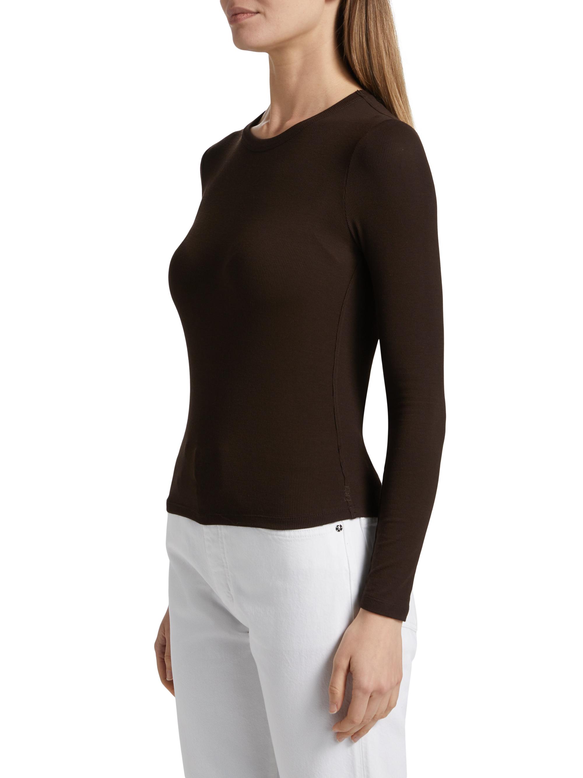 Frame The Rib Crewneck Long-Sleeve T-Shirt | Saks Fifth Avenue