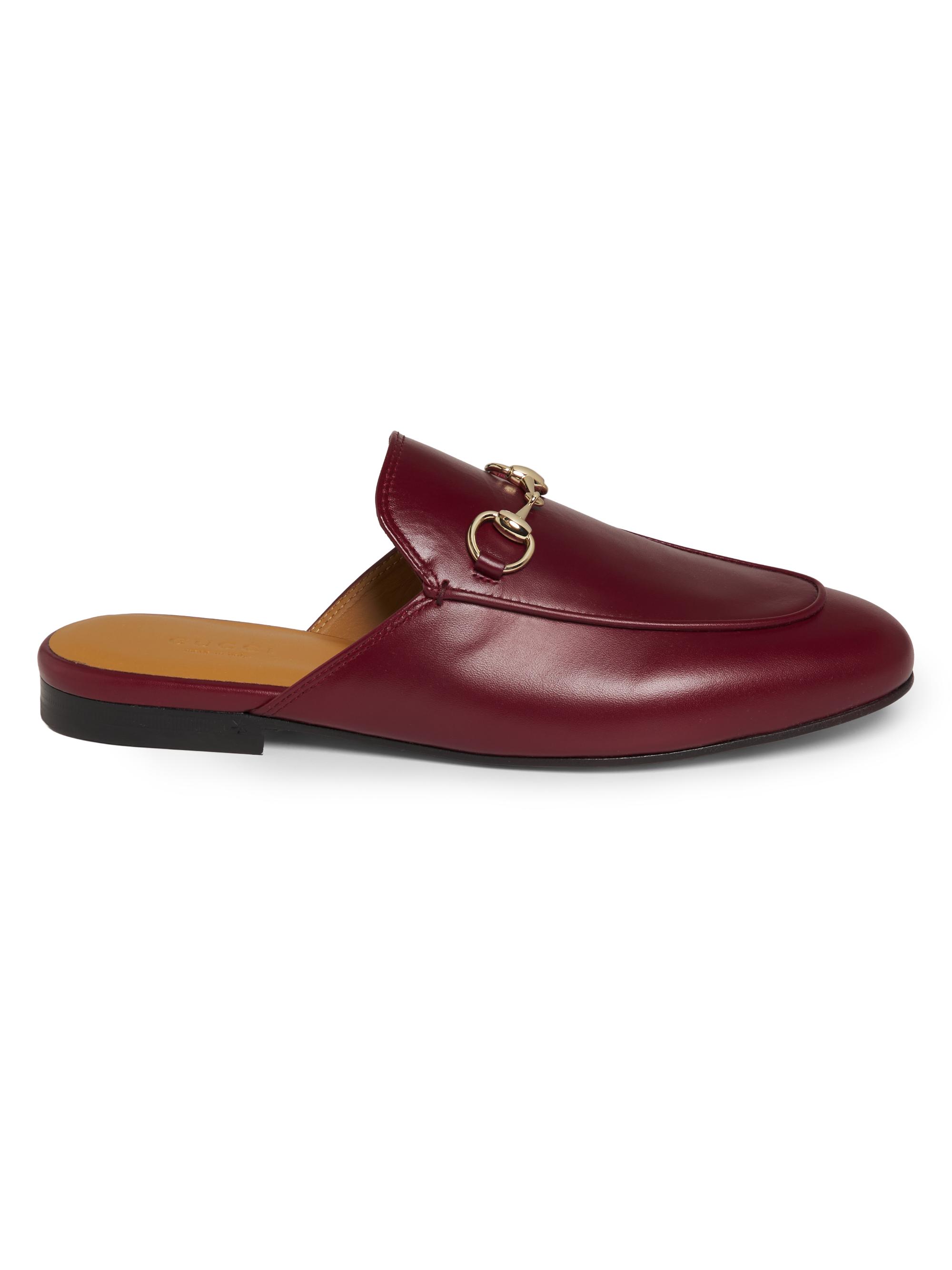 Gucci Women's Betis Leather Mules - Red Lacquer