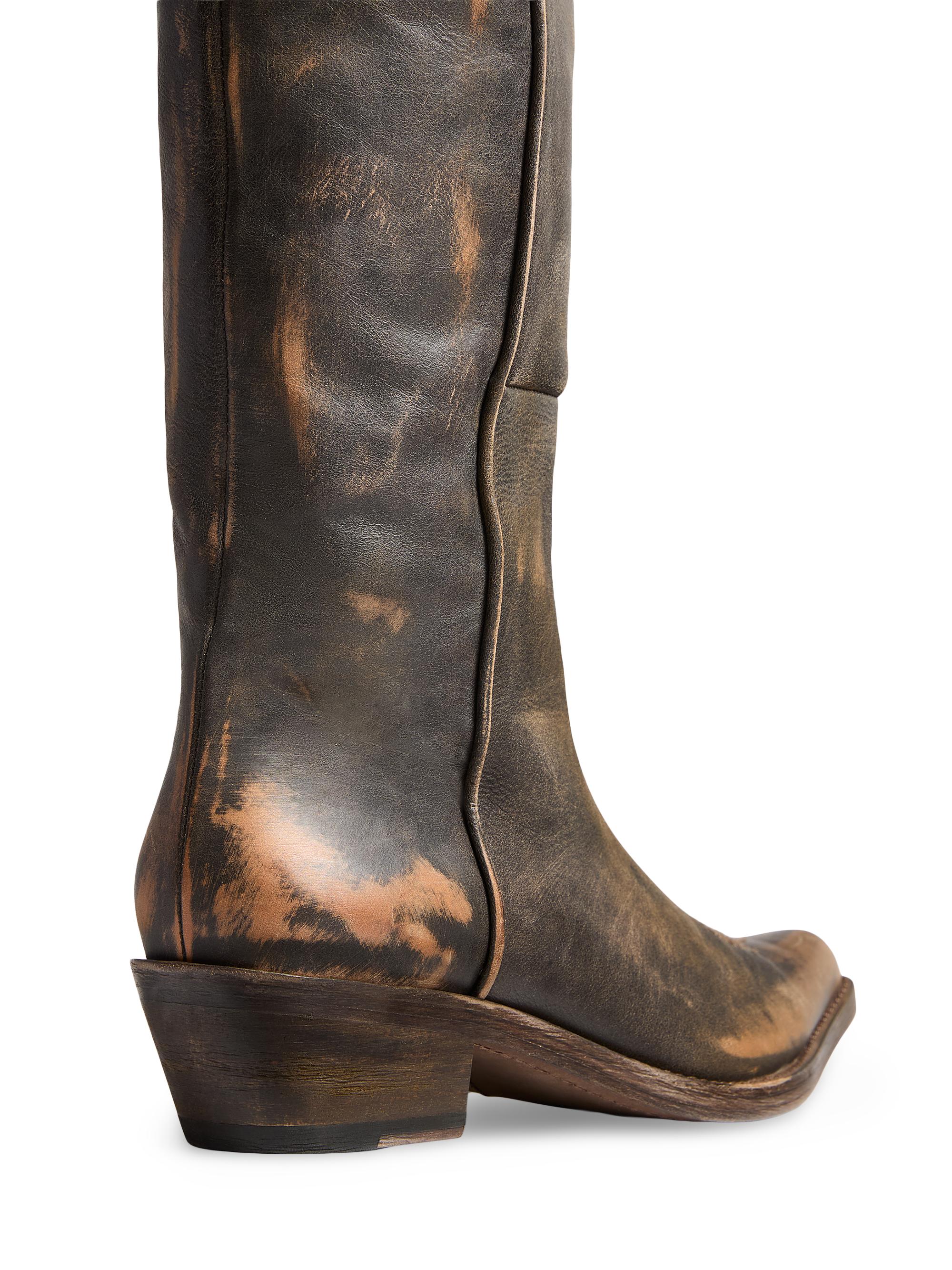 Khaite Clive Vintage Leather Over-the-Knee Boots | Saks Fifth Avenue