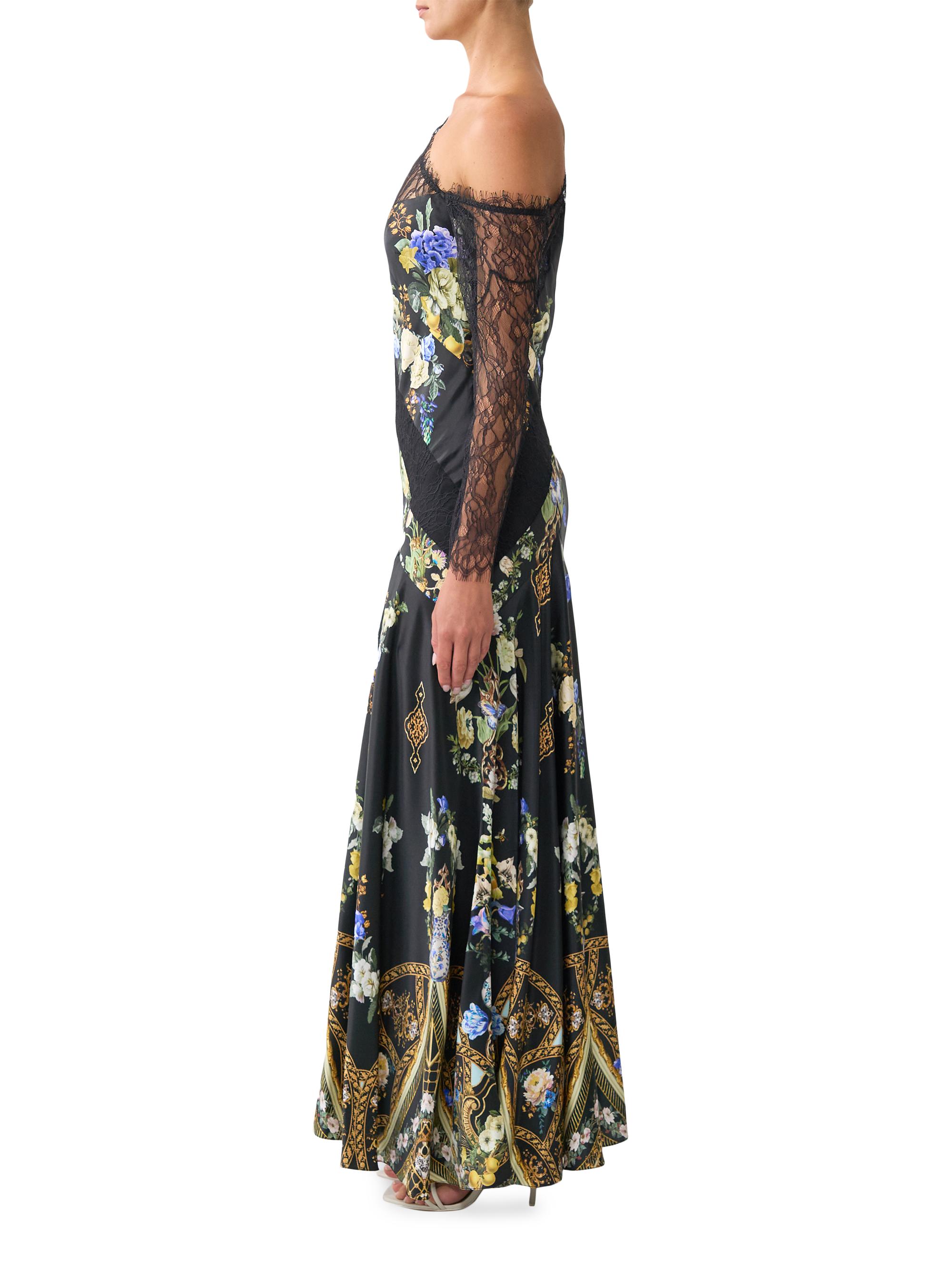 Camilla Ottoman Elegance Lace Splice Maxi Dress | Saks Fifth Avenue