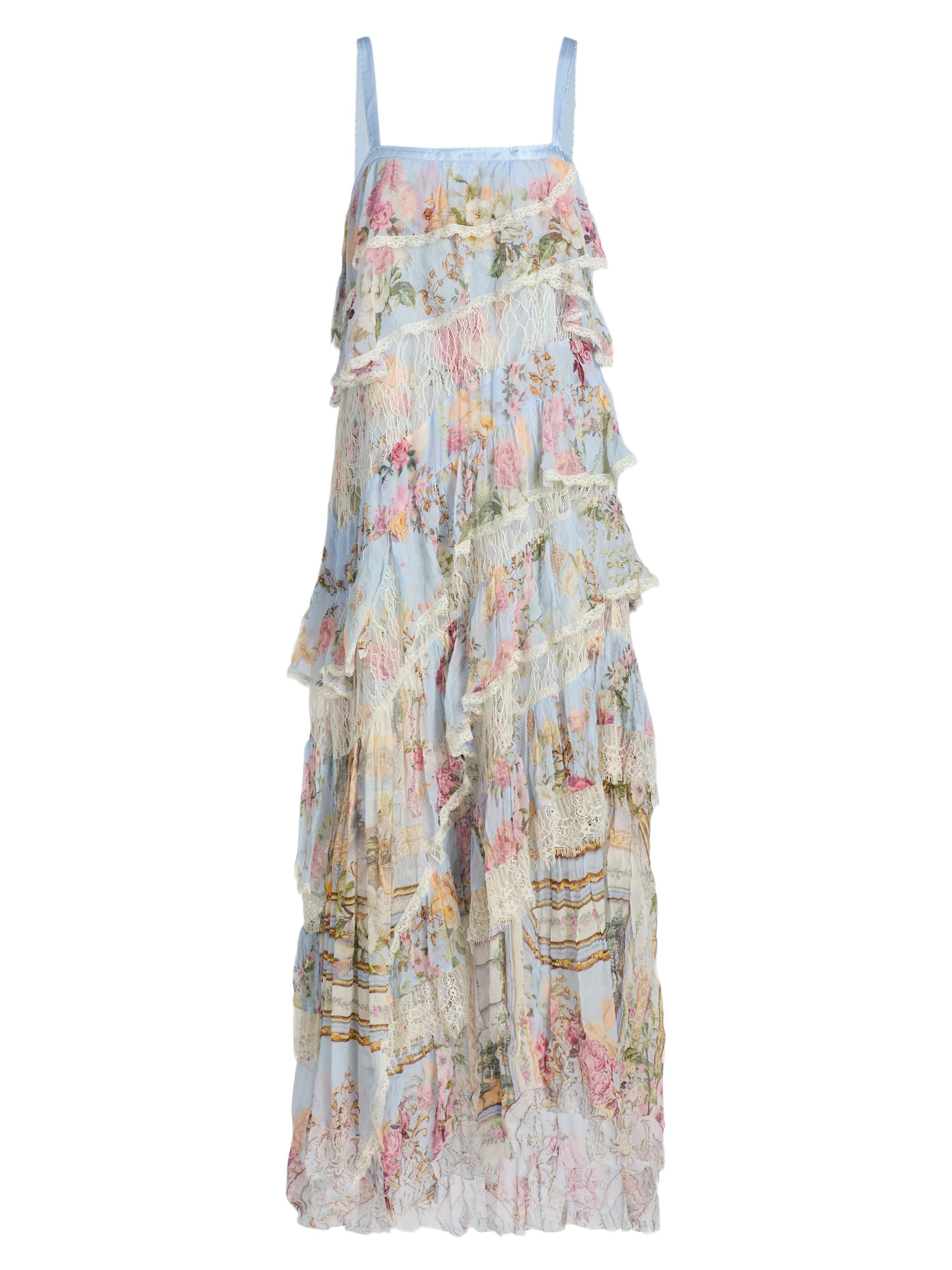 Camilla Tiled In Time Asymmetric Spliced Lace Midi-Dress | Saks Fifth Avenue