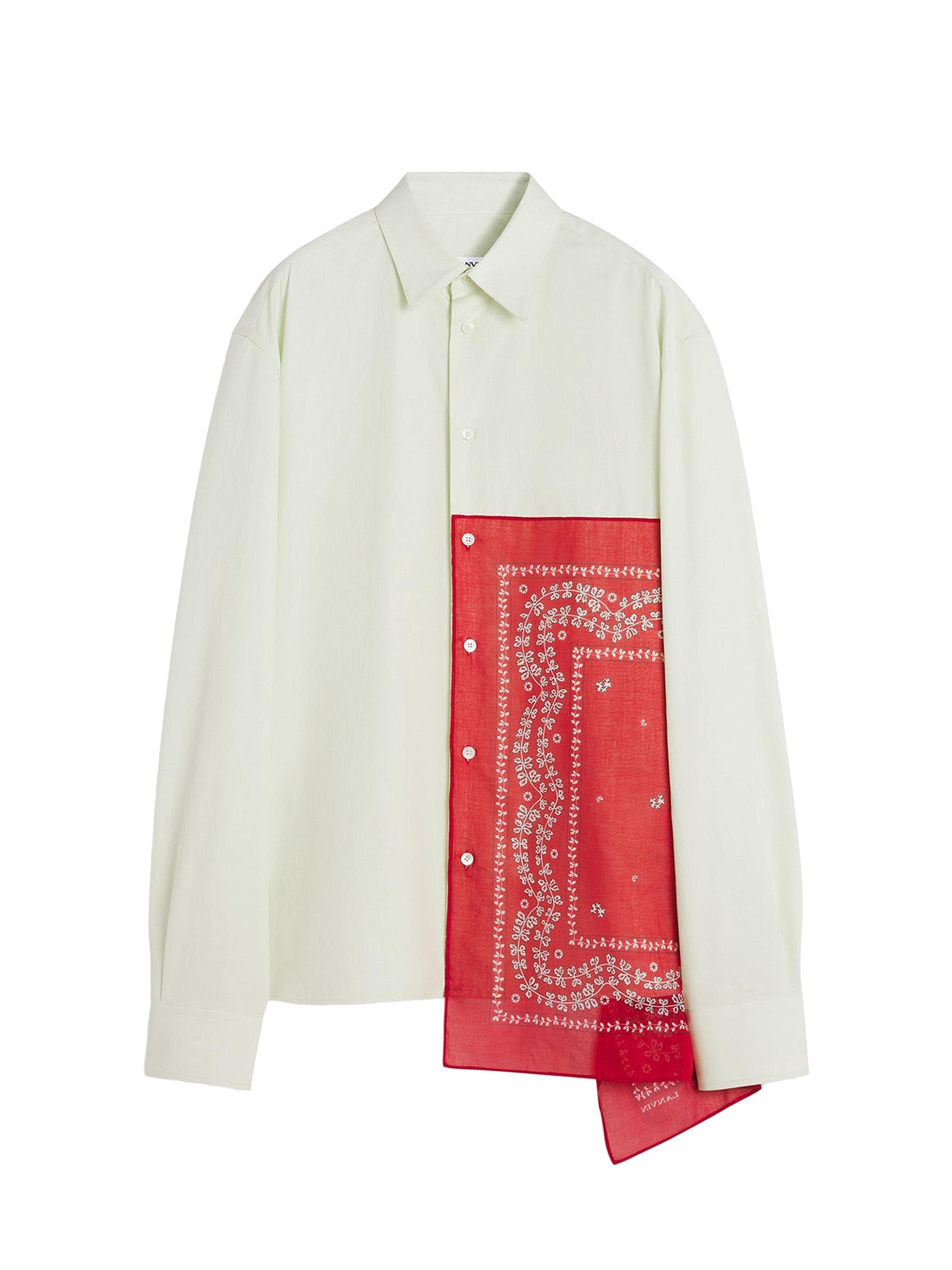 Lanvin Men's Straight Bandana Shirt - Off White