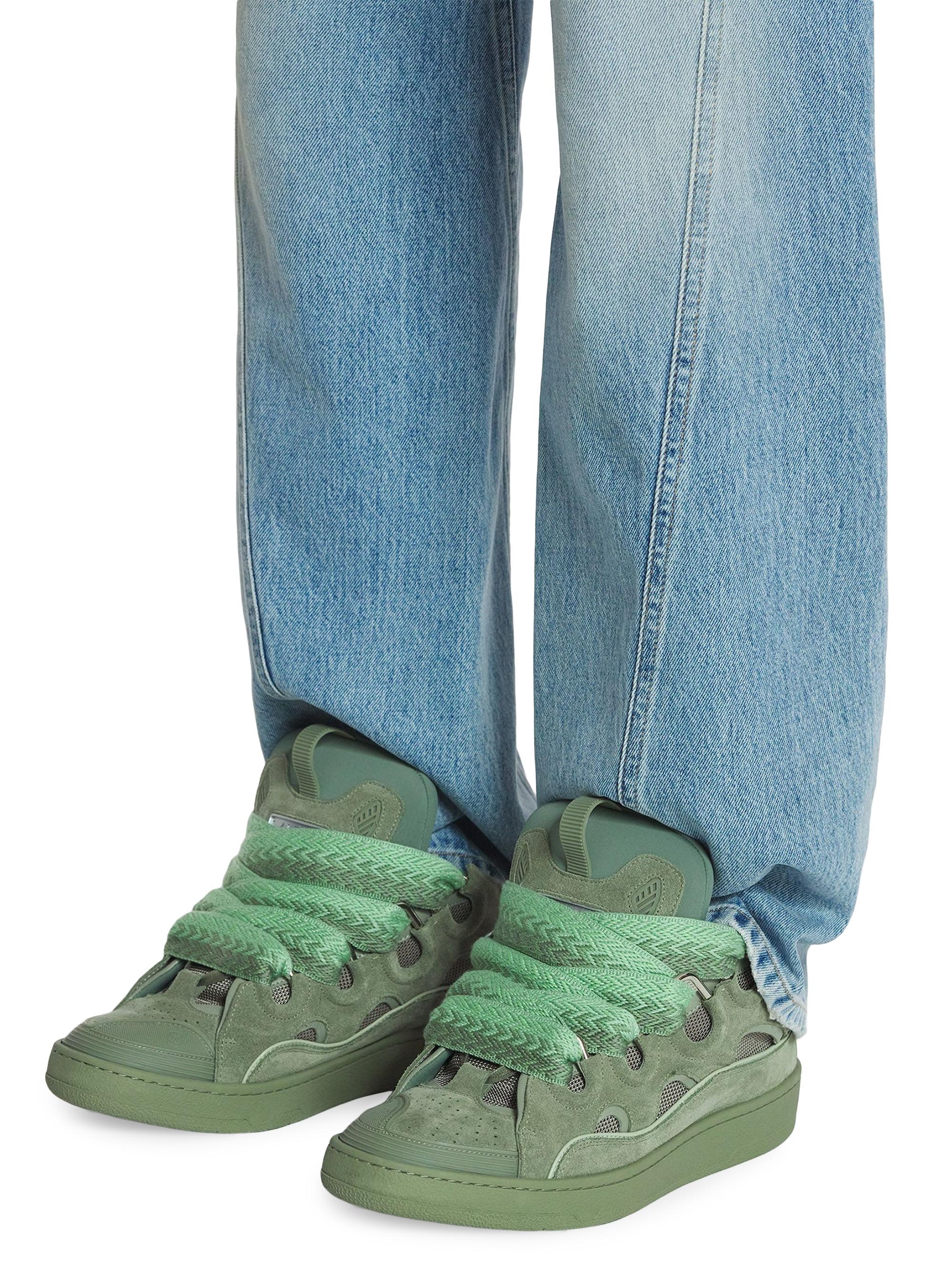 Lanvin Curb Leather Sneakers | Saks Fifth Avenue