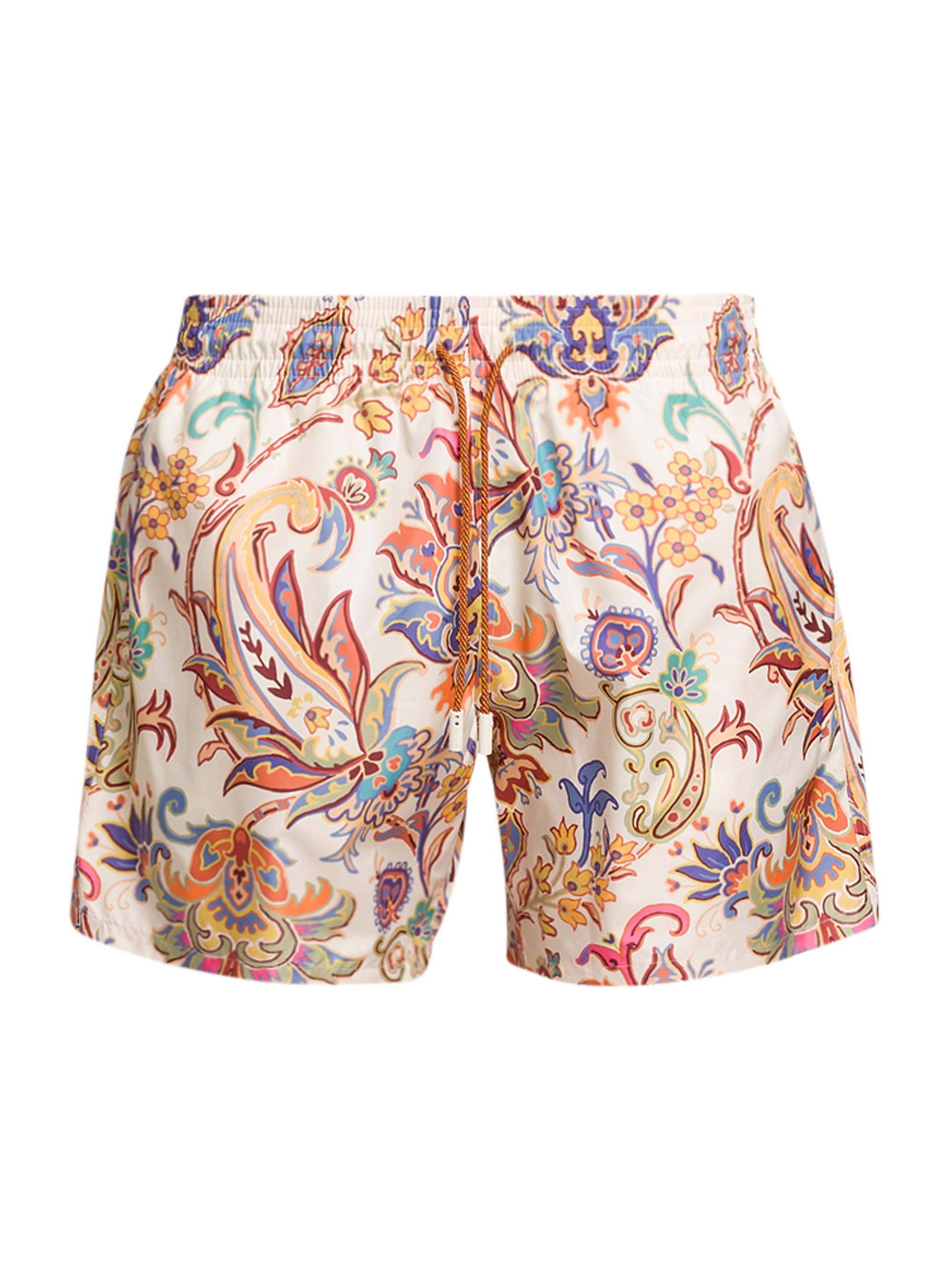 Etro Men's Roma Printed Swim Trunks - Stampa Beige