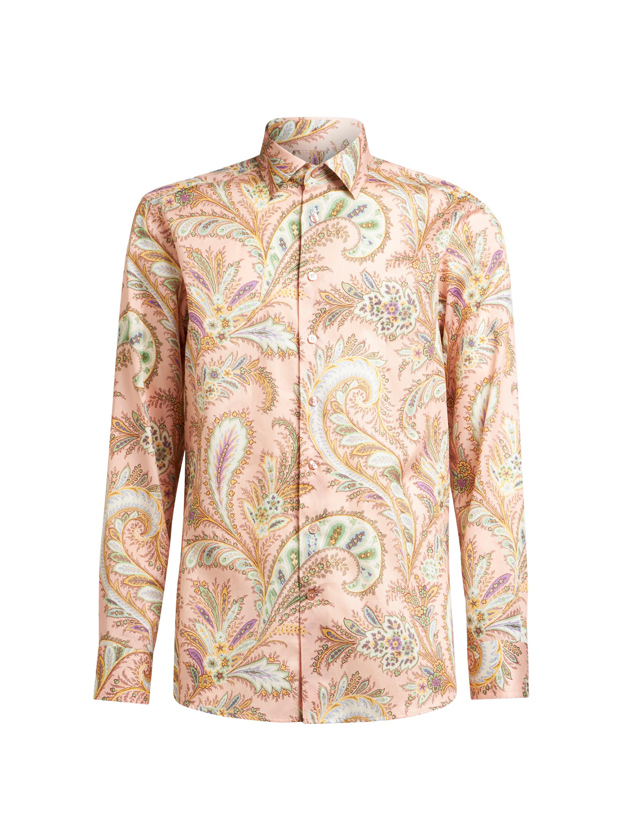 Etro Men's Paisley Cotton Button-Front Shirt - Print On Paisley