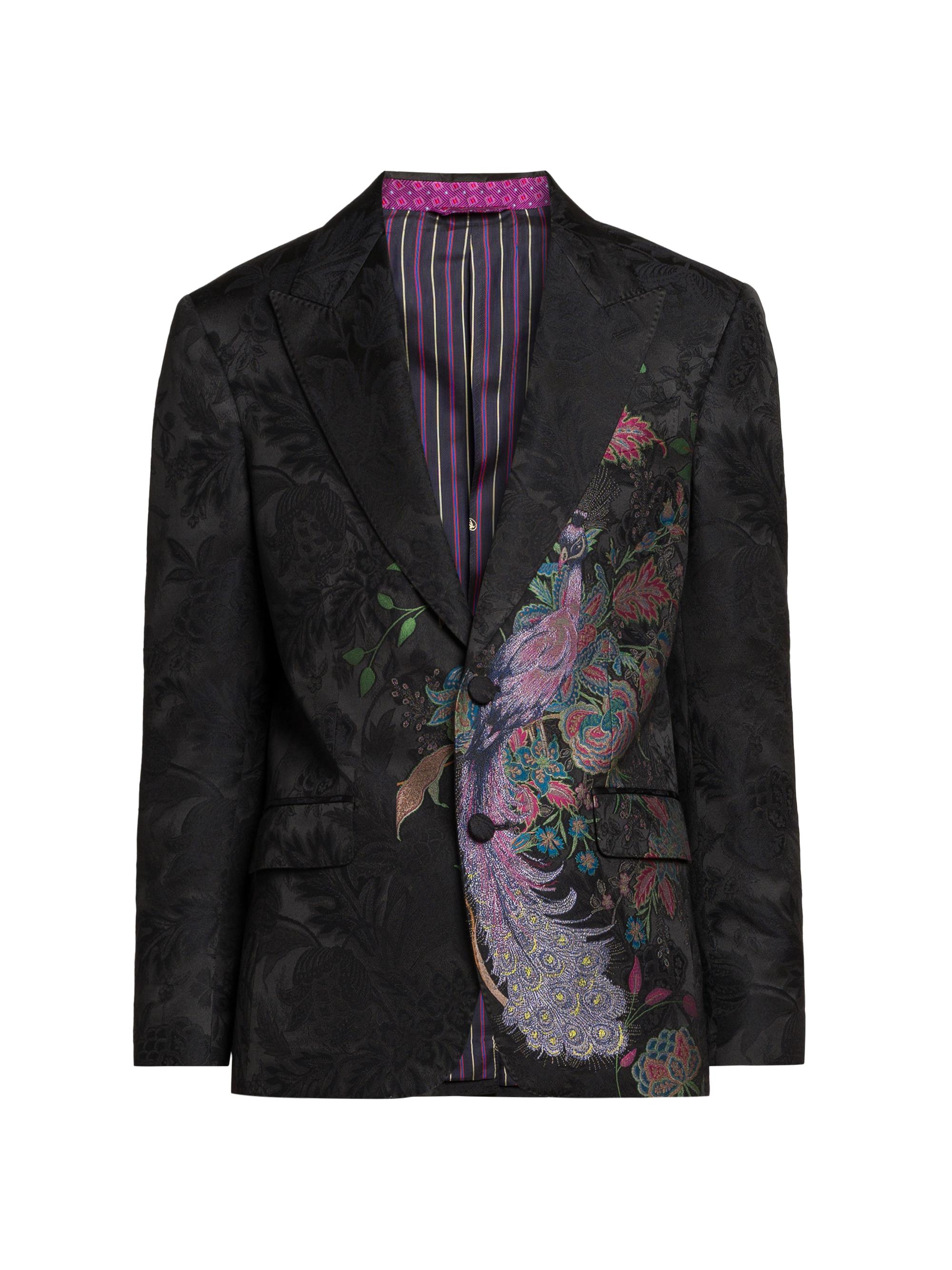 Etro Stretch-Velvet Tuxedo Jacket | Saks Fifth Avenue