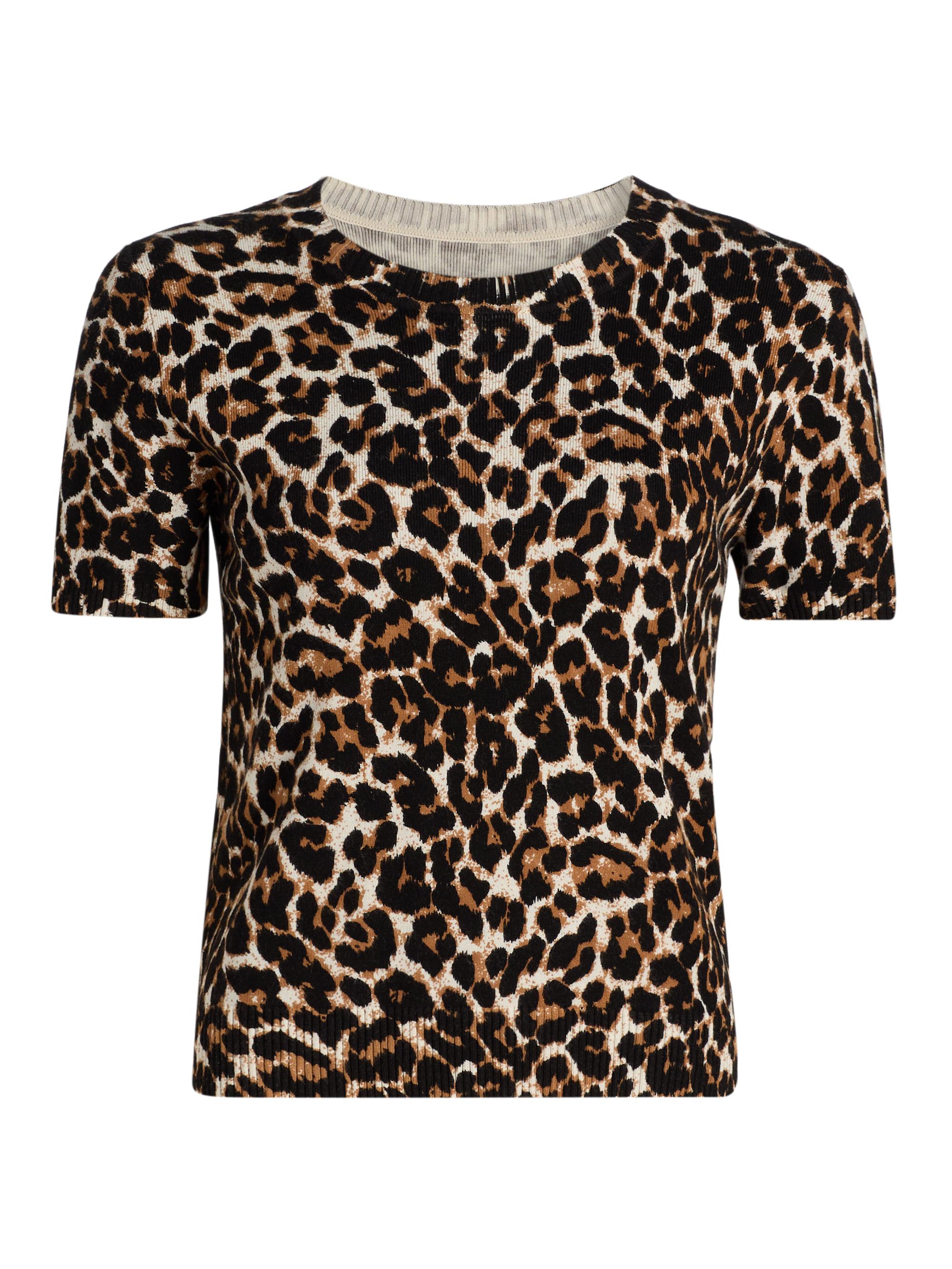 Milly Women's Leopard Print T-Shirt