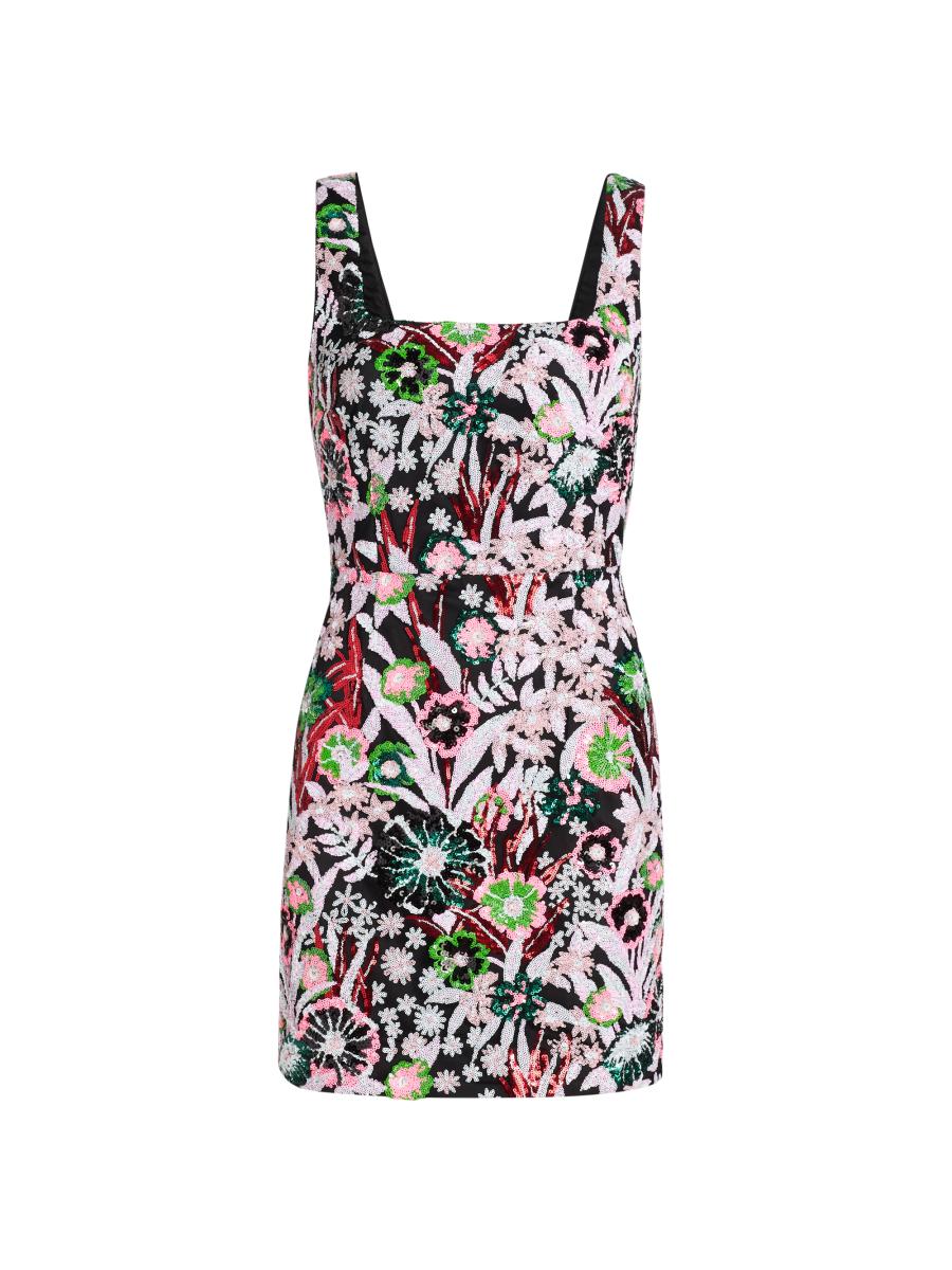 Milly Women's Wildflower Floral-sequin Minidress
