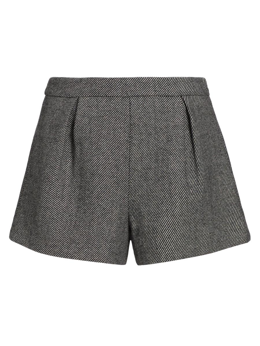 Milly Women's Drew Wool-blend Shorts In Gray