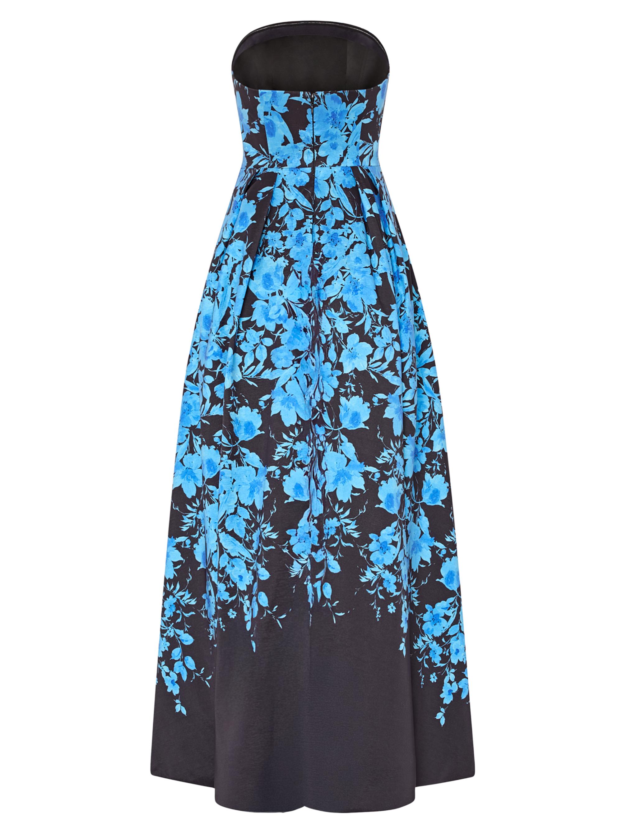 Milly Winona Floral Bandeau A-Line Maxi Dress | Saks Fifth Avenue