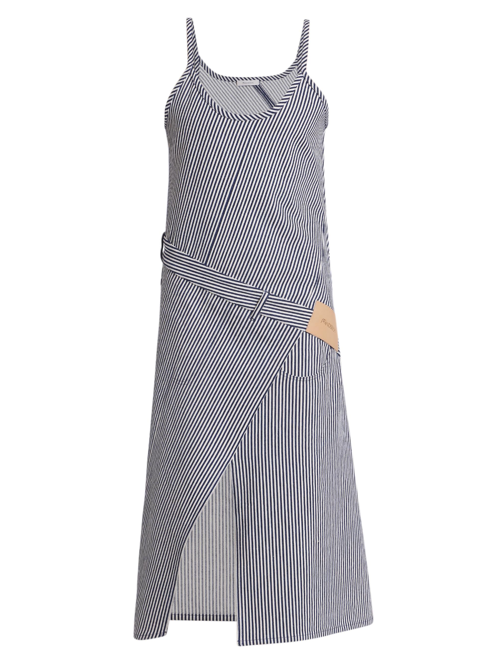 JW Anderson Women's Twisted Workwear Dress - Off White Navy