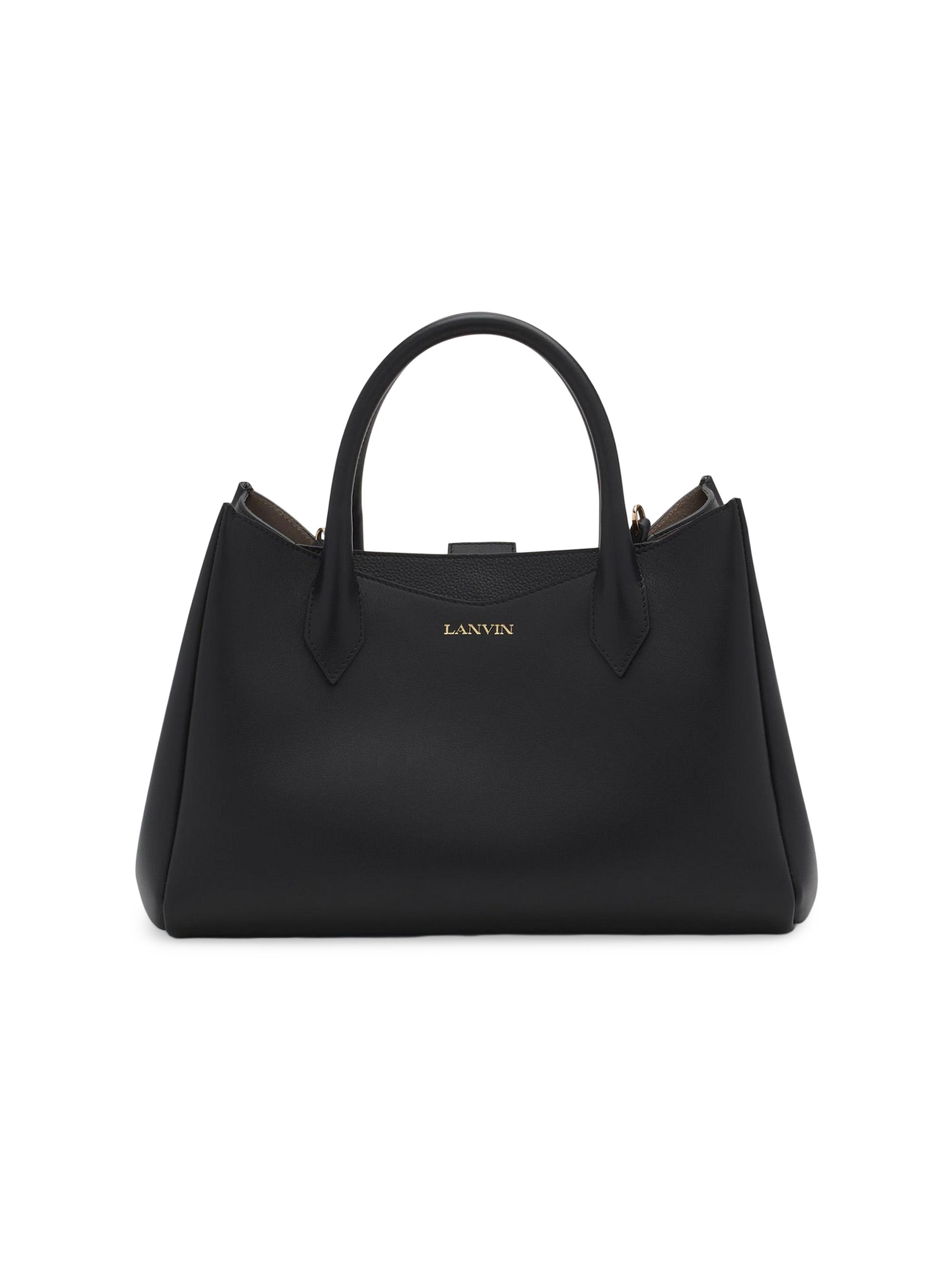 Lanvin Women's L'Octave Leather Top Handle Bag - Black