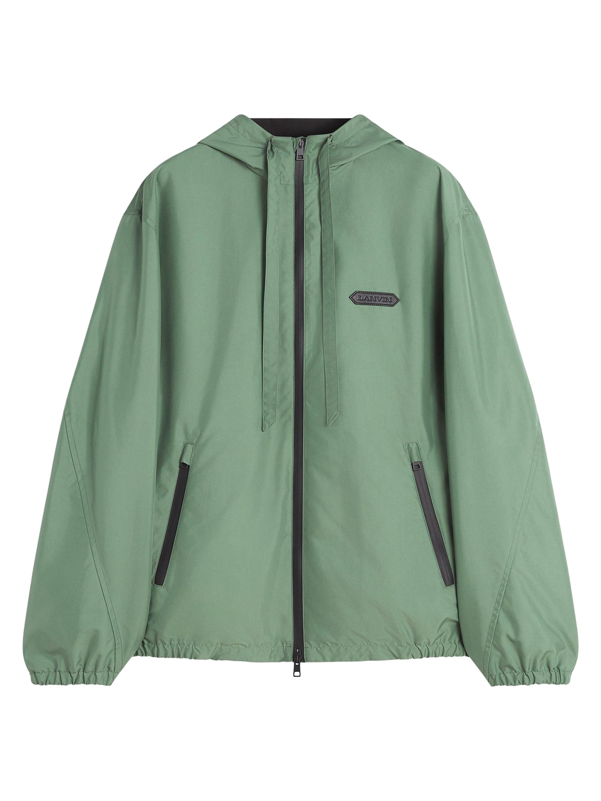 Lanvin Men's Windbreaker in Technical Fabric - Carmine Red