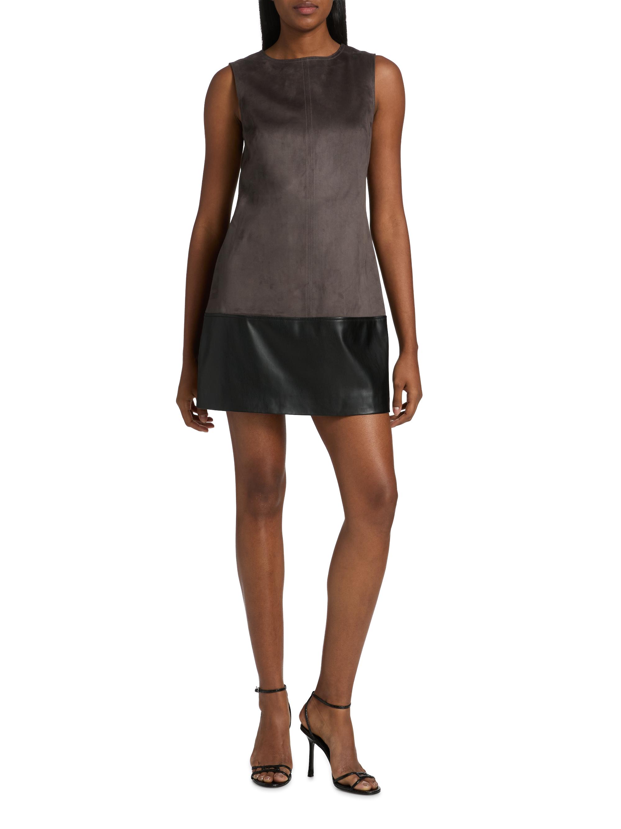 Milly Eve Faux Suede Shift Dress | Saks Fifth Avenue