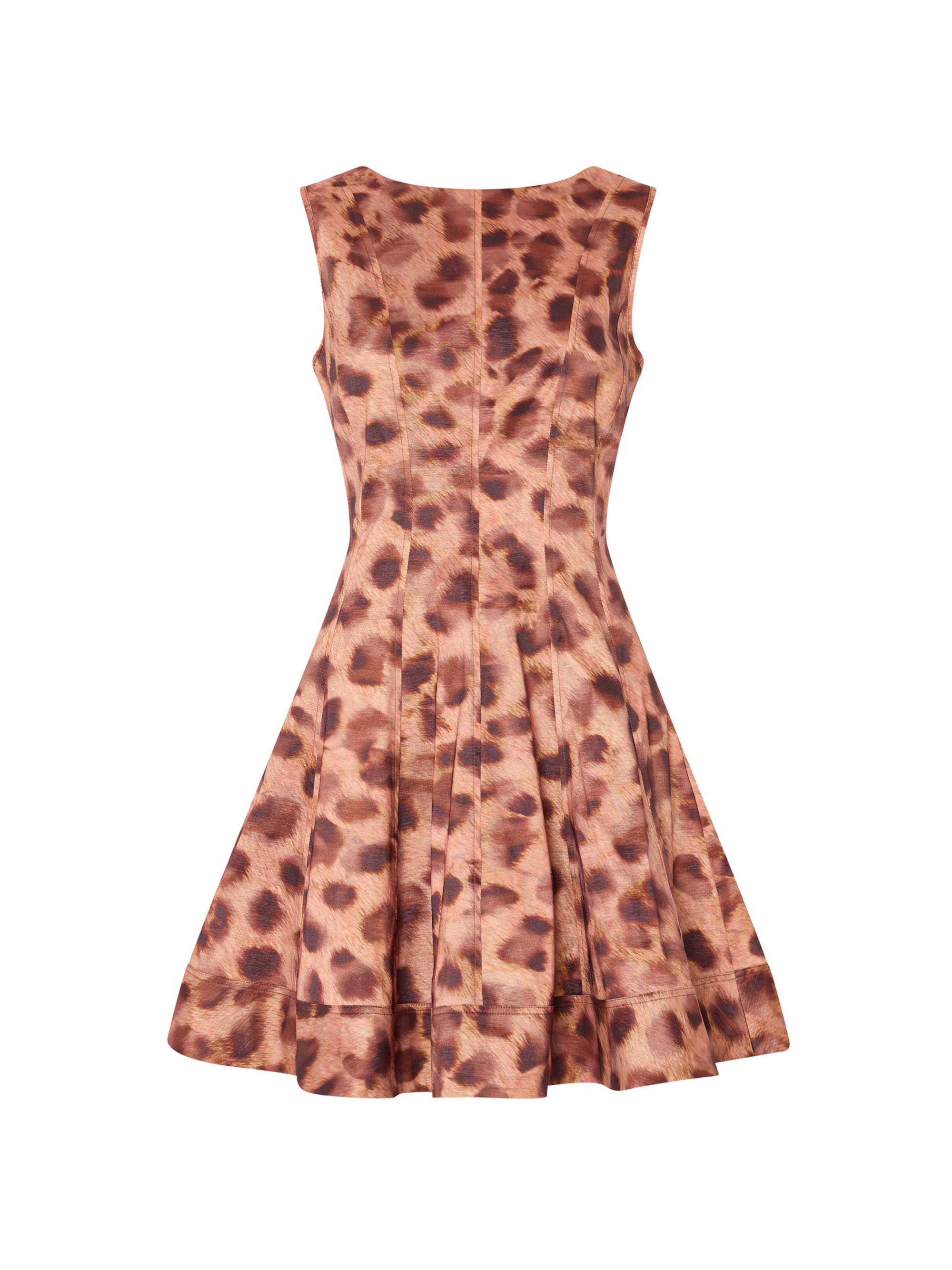 Milly Women's Poppy Leopard-Print Sleeveless Minidress - Brown Multi