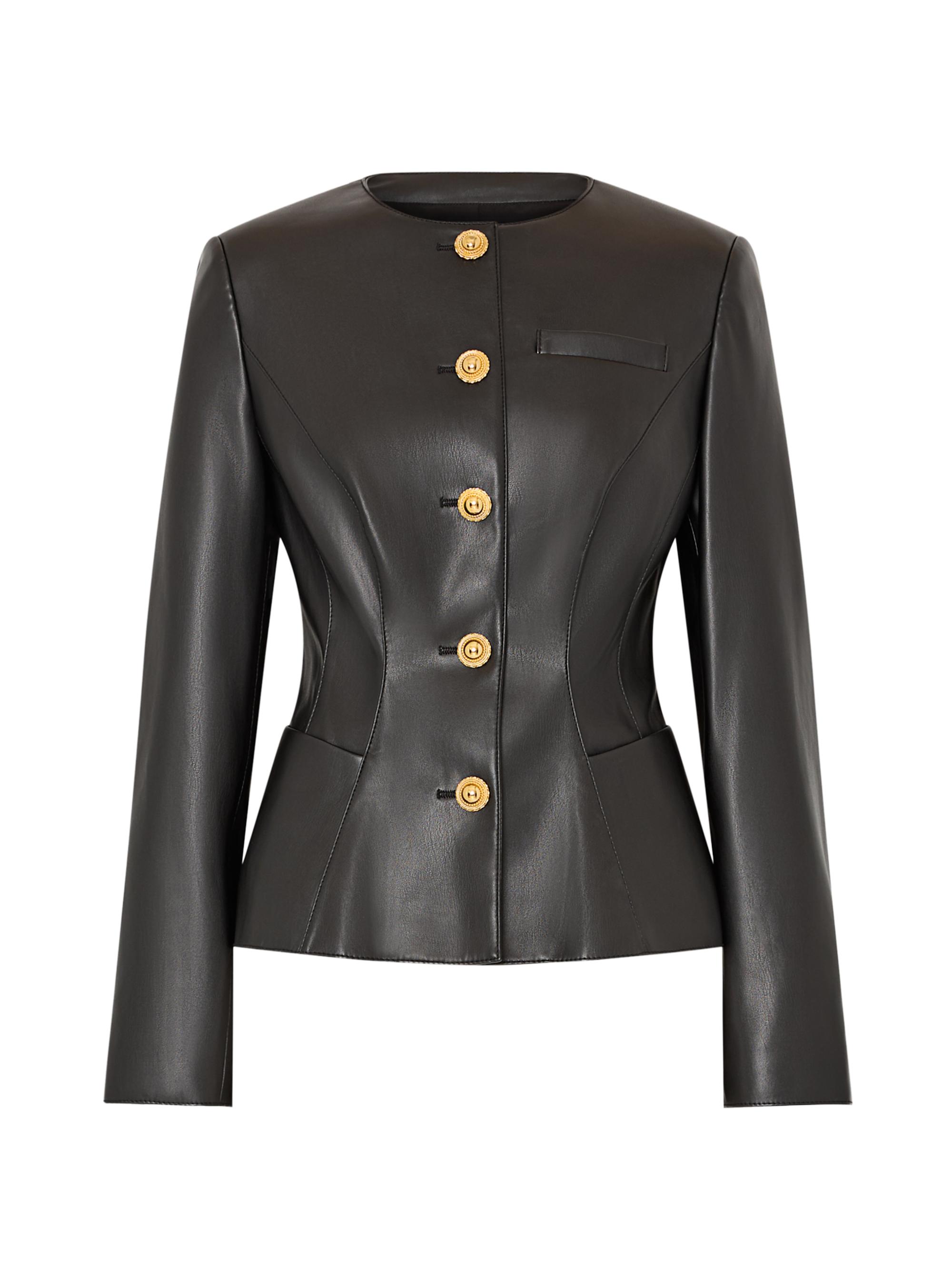Milly Wells Faux-Leather Jacket | Saks Fifth Avenue