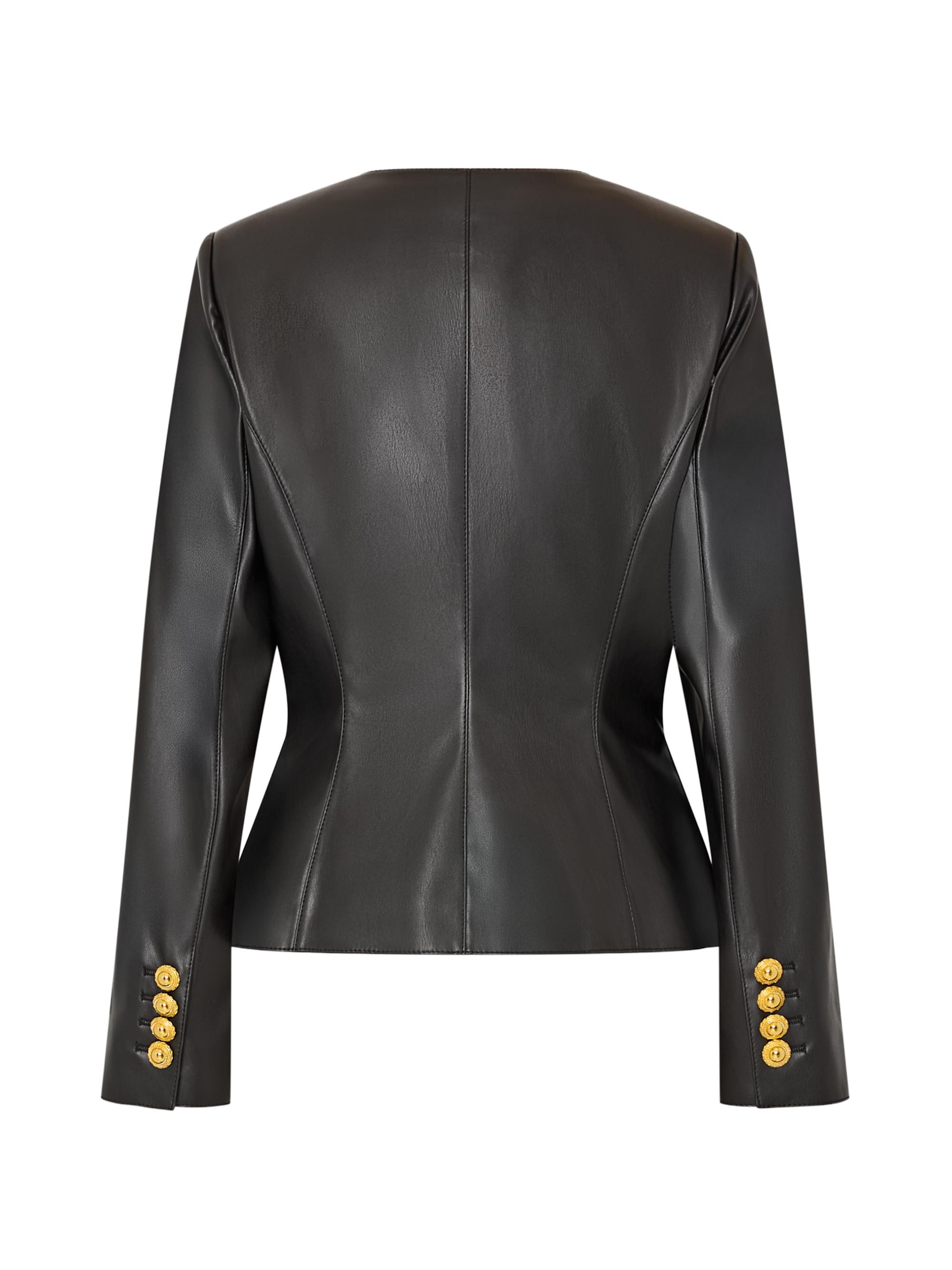 Wells Faux-Leather Jacket