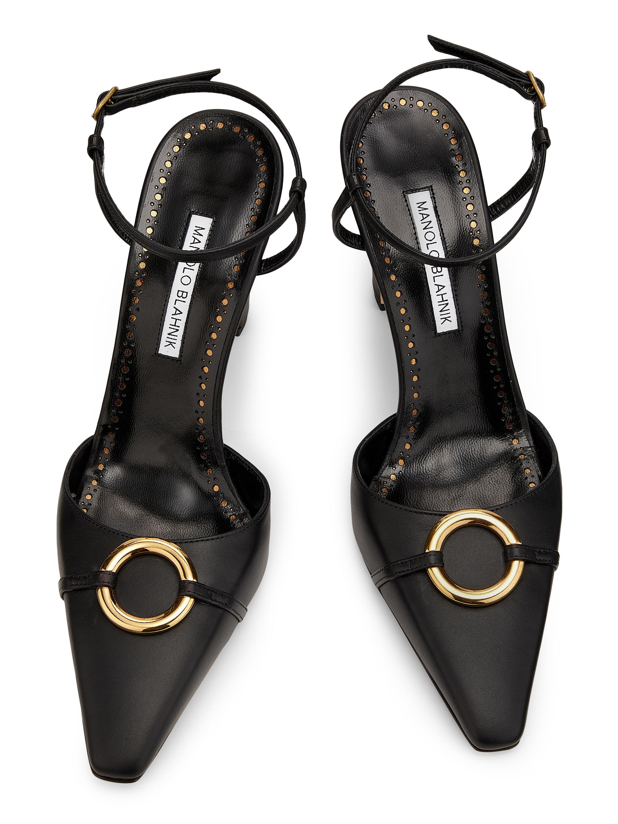 Manolo Blahnik Querelle Embellished Leather Pumps | Saks Fifth Avenue