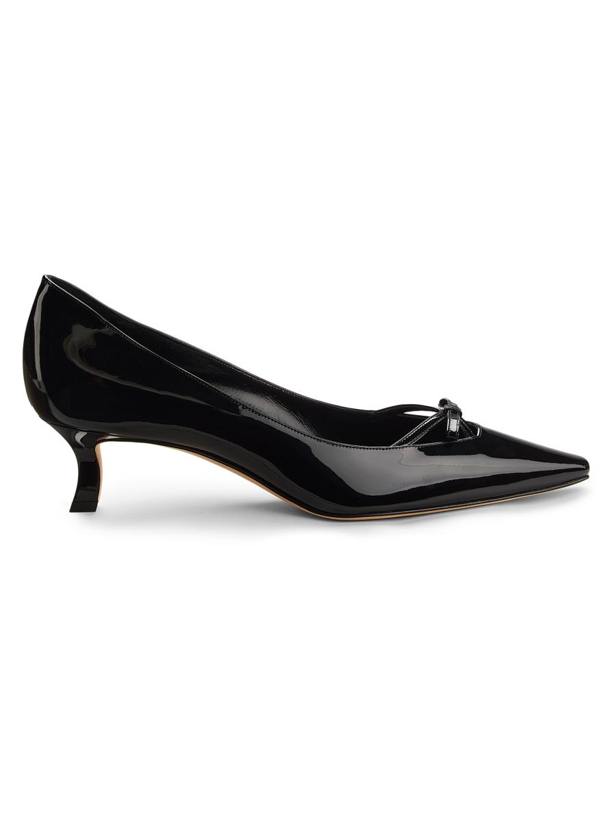 Manolo Blahnik Grafa Bow Patent Leather Pumps | Saks Fifth