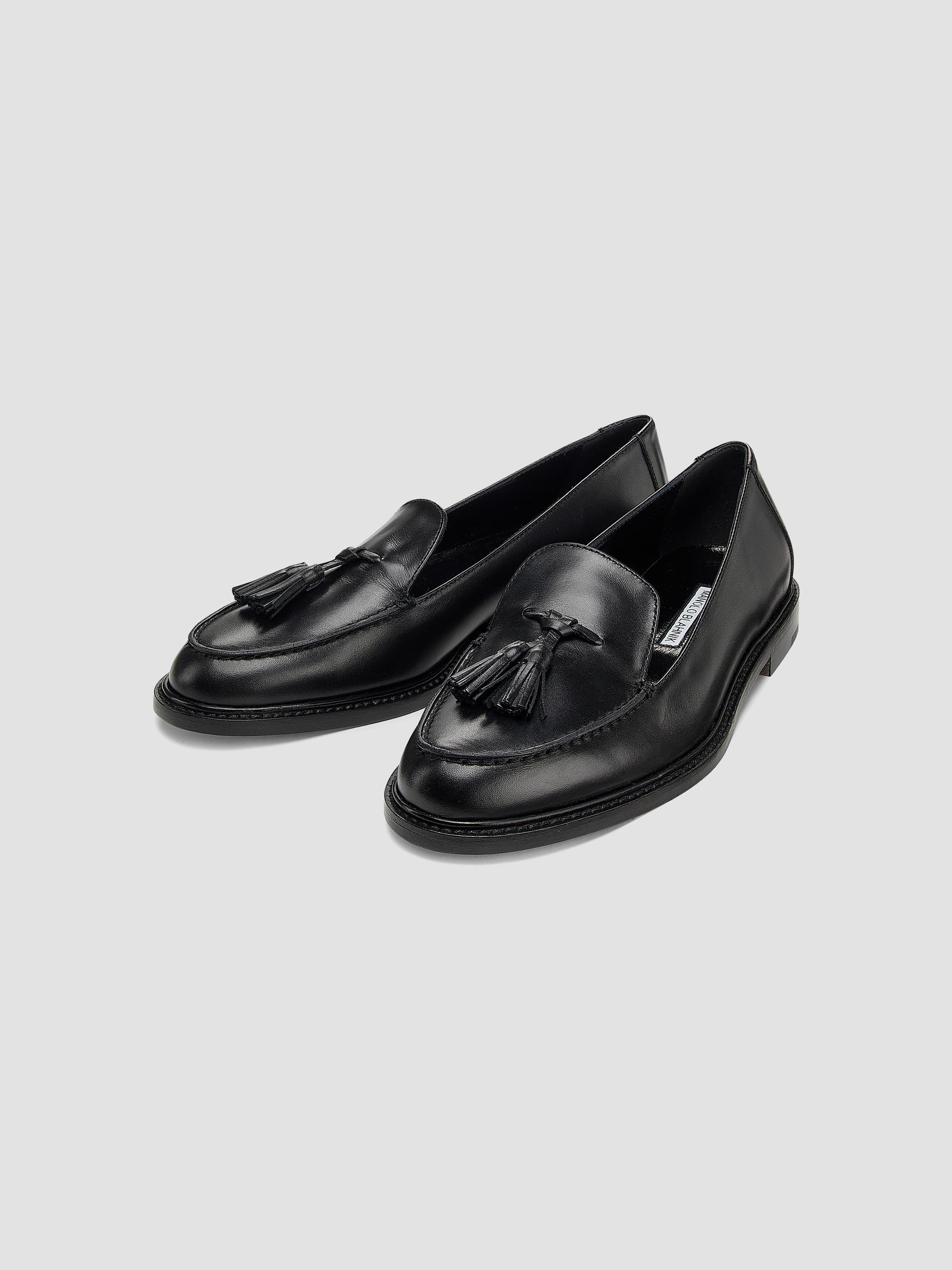Saks Fifth Avenue Black Leather Tassel Loafers Made in Italy Saks Fifth Avenue Made in Italy Saks Fifth Avenue Men main image 4