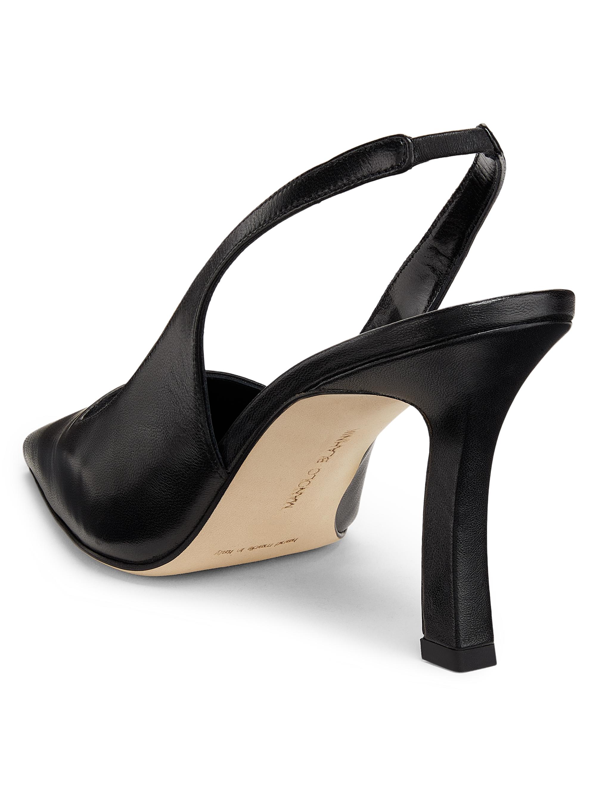 Manolo Blahnik Moirasli Leather Slingback Pumps | Saks Fifth Avenue