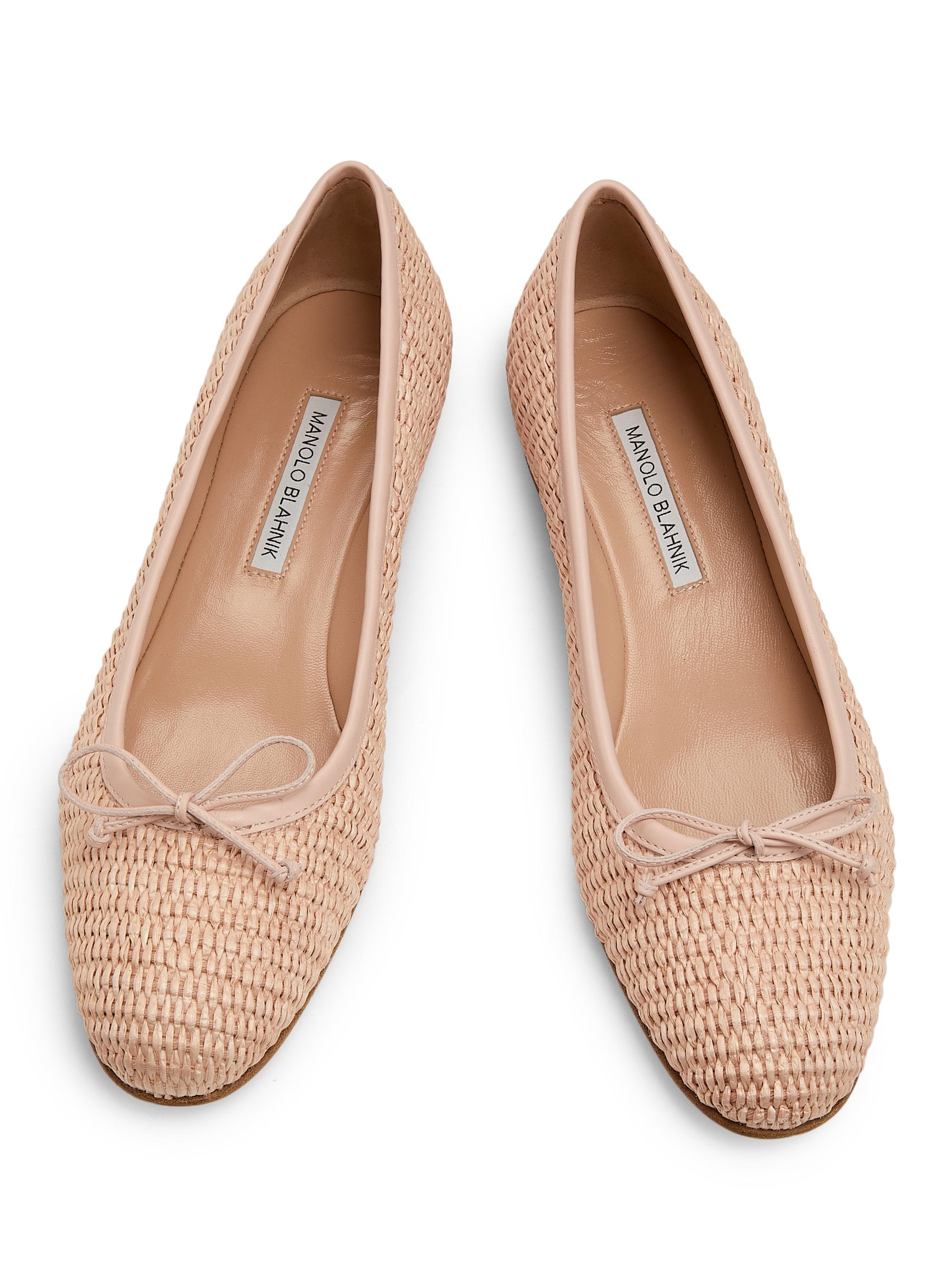 Manolo Blahnik Veralli Woven Ballet Flats | Saks Fifth Avenue