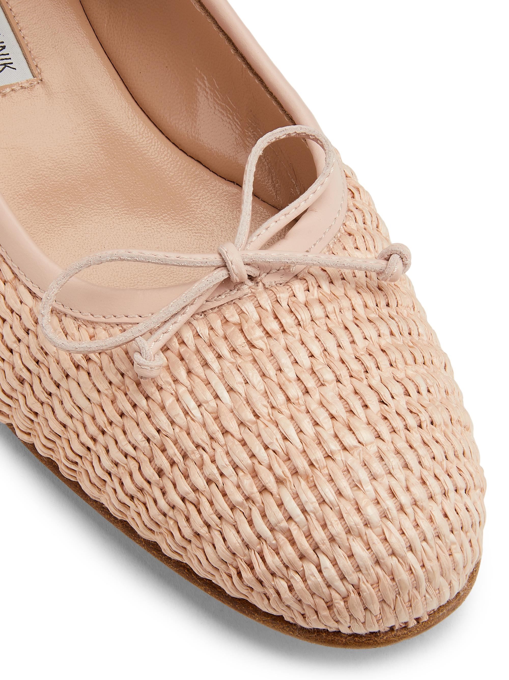 Manolo Blahnik Veralli Woven Ballet Flats | Saks Fifth Avenue