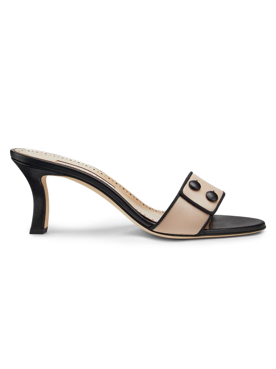 Manolo Blahnik Muluka Leather Sandals | Saks Fifth Avenue