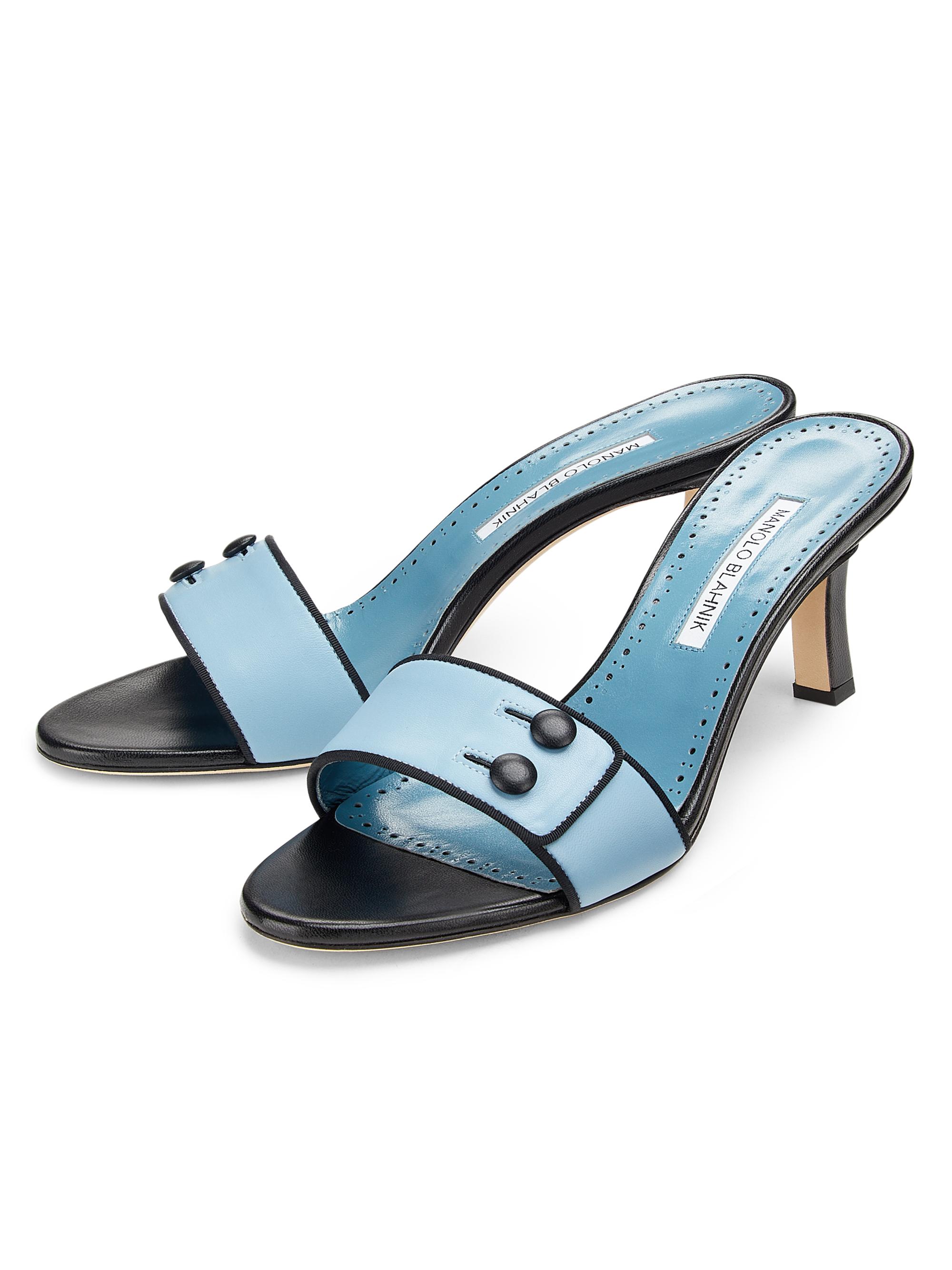 Manolo Blahnik Muluka Leather Sandals | Saks Fifth Avenue