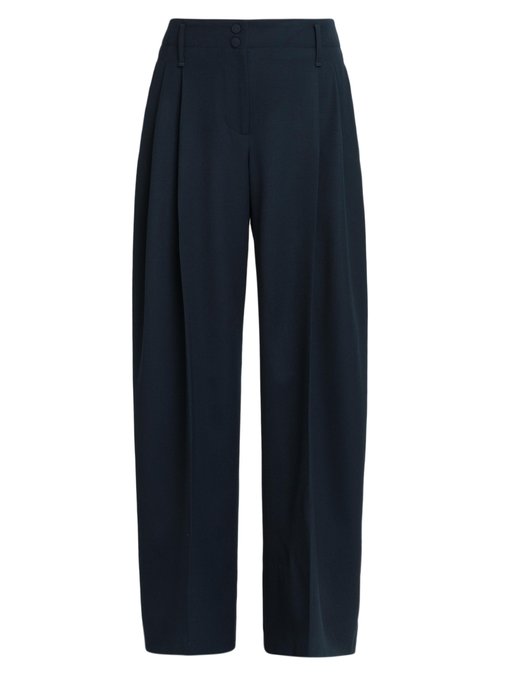 McQueen Women's Cavalry Wool Twill Trousers - Navy
