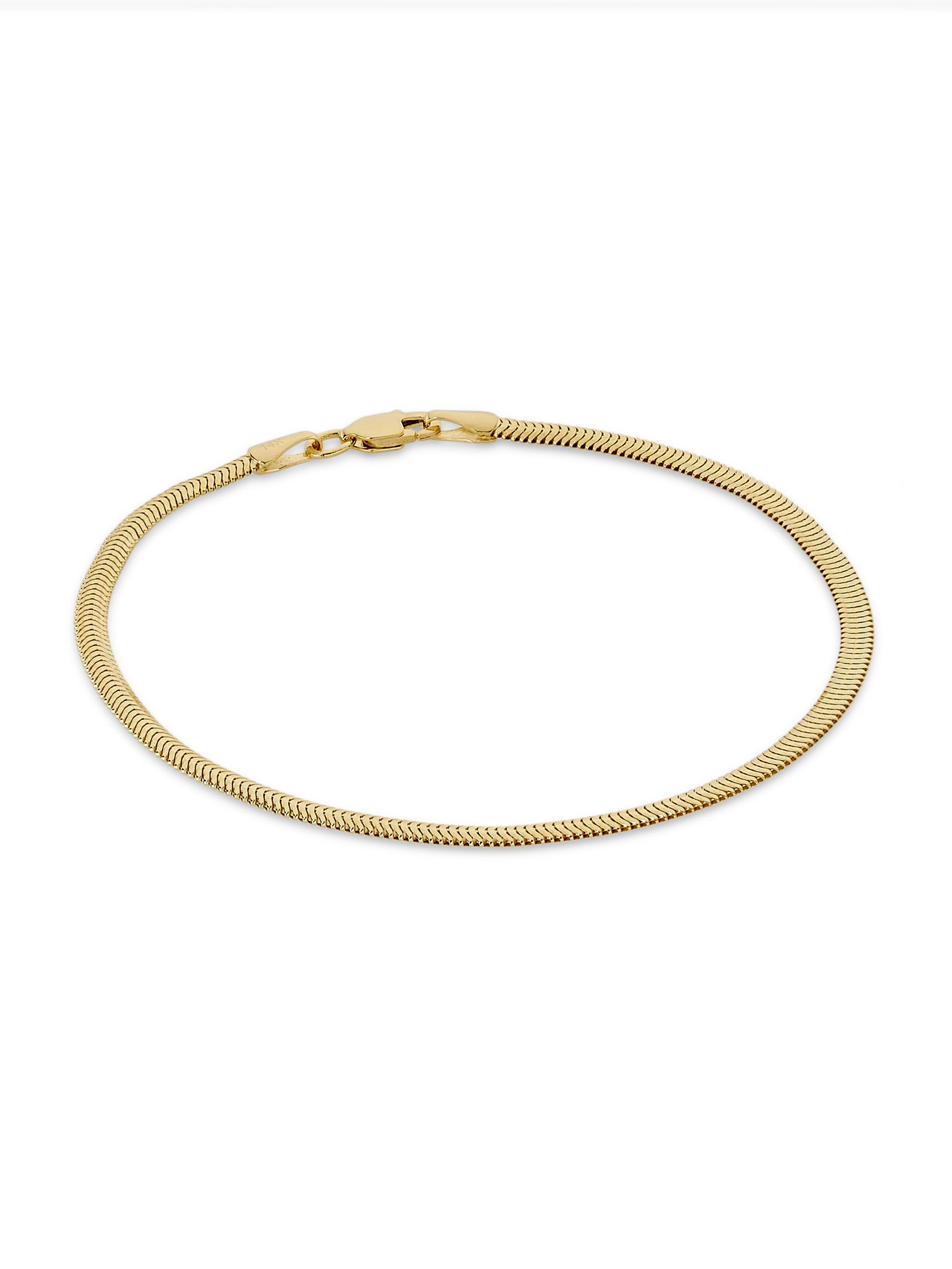 Saks Fifth Avenue Collection Women's 14K Yellow Gold Thin Snake Chain Bracelet - Yellow Gold
