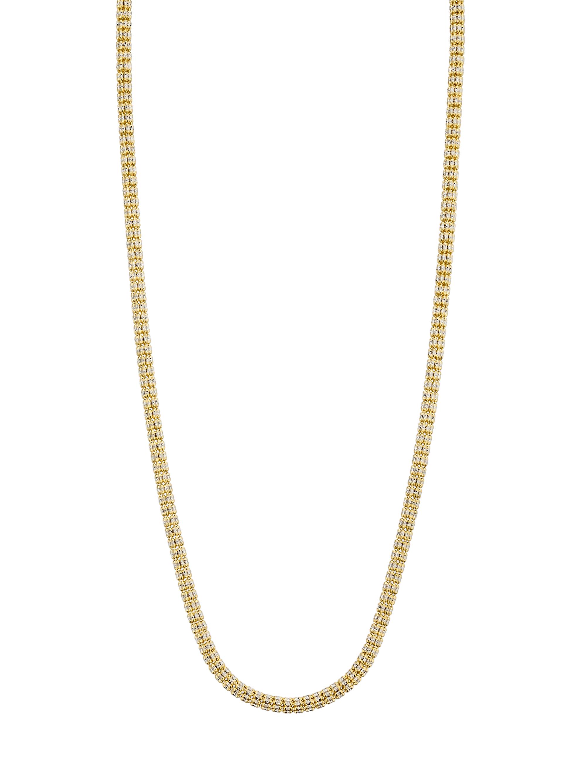 Saks Fifth Avenue Collection Women's Two-Tone 14K Gold Ice Chain Necklace/4.25MM - Yellow And White Gold