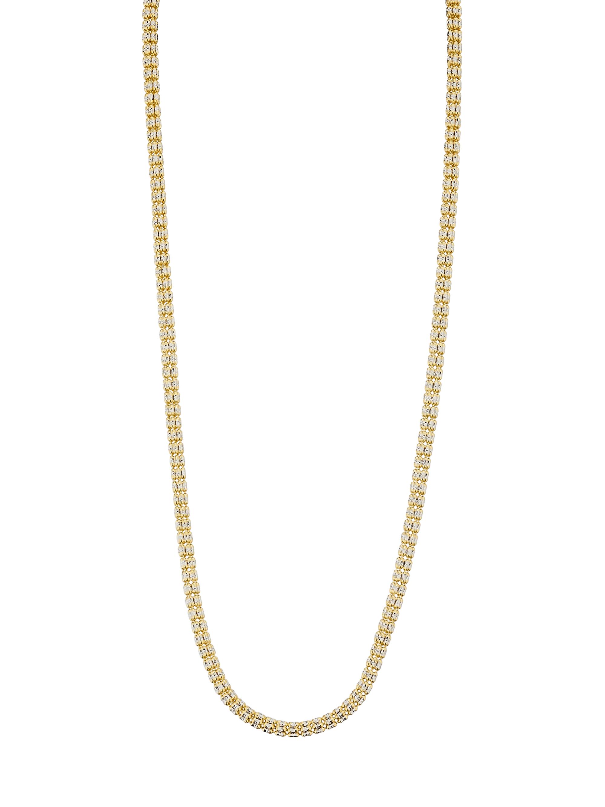 Saks Fifth Avenue Collection Women's Two-Tone 14K Gold Ice Chain Necklace/3.8MM - Yellow And White Gold