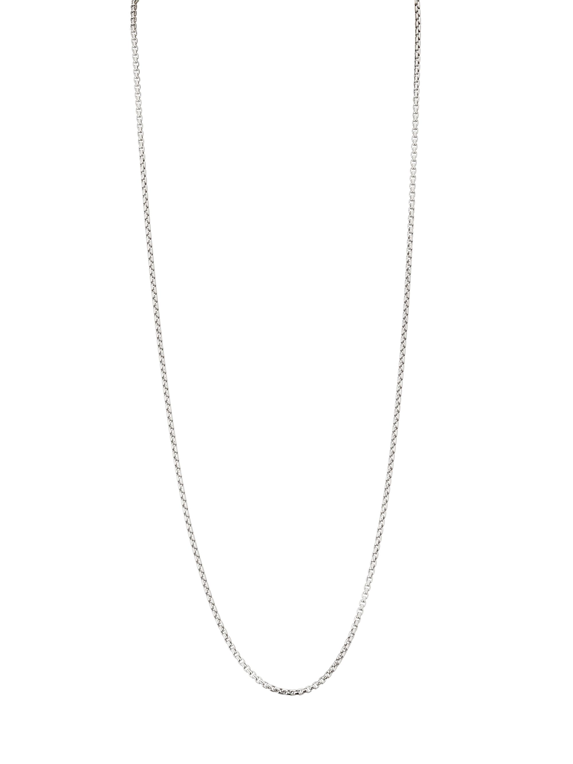 Saks Fifth Avenue Collection Women's 14K Gold Box Chain Necklace/1.3MM - White Gold