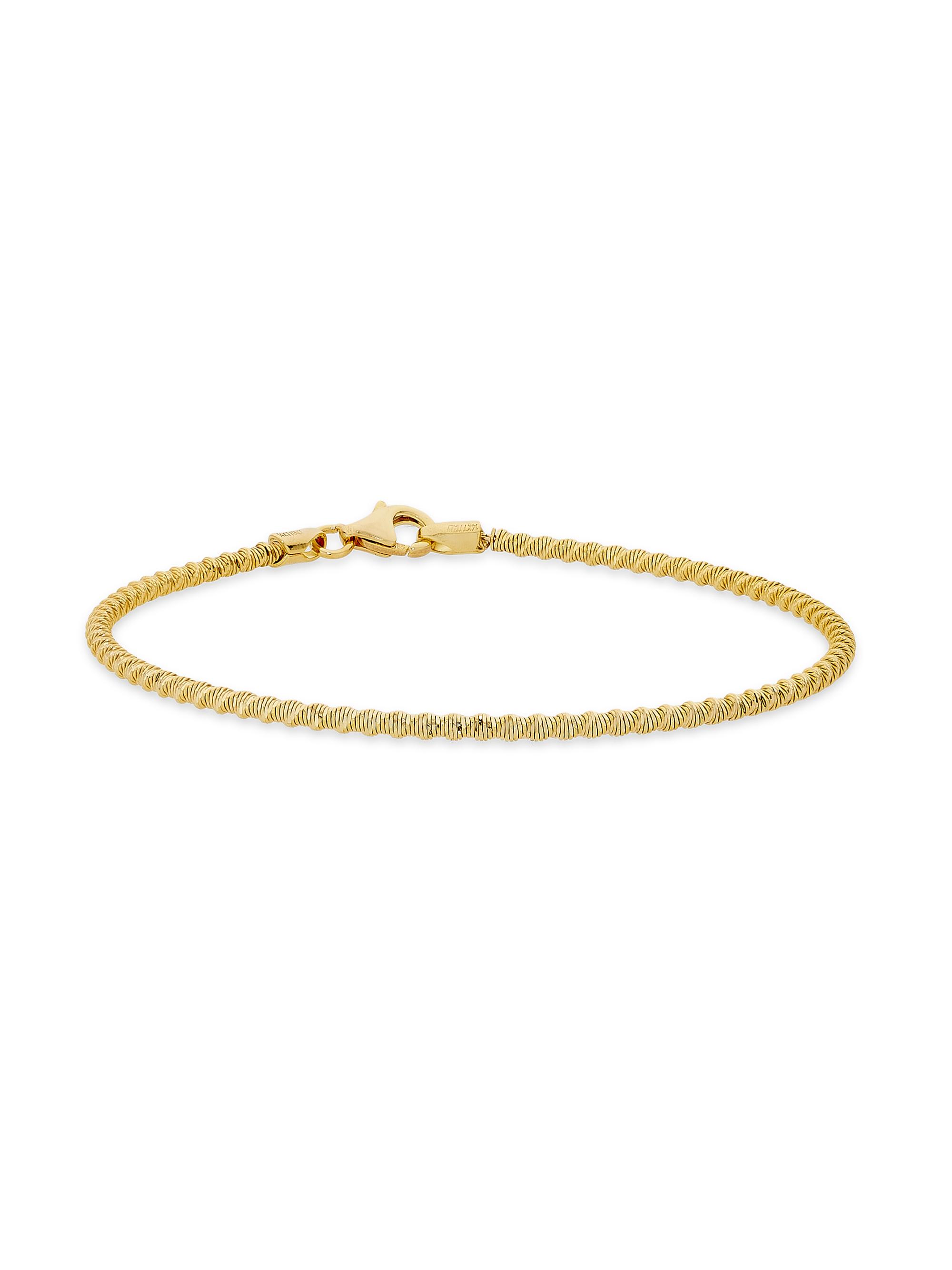 Saks Fifth Avenue Collection Women's 14K Yellow Gold Textured Bracelet - Yellow Gold